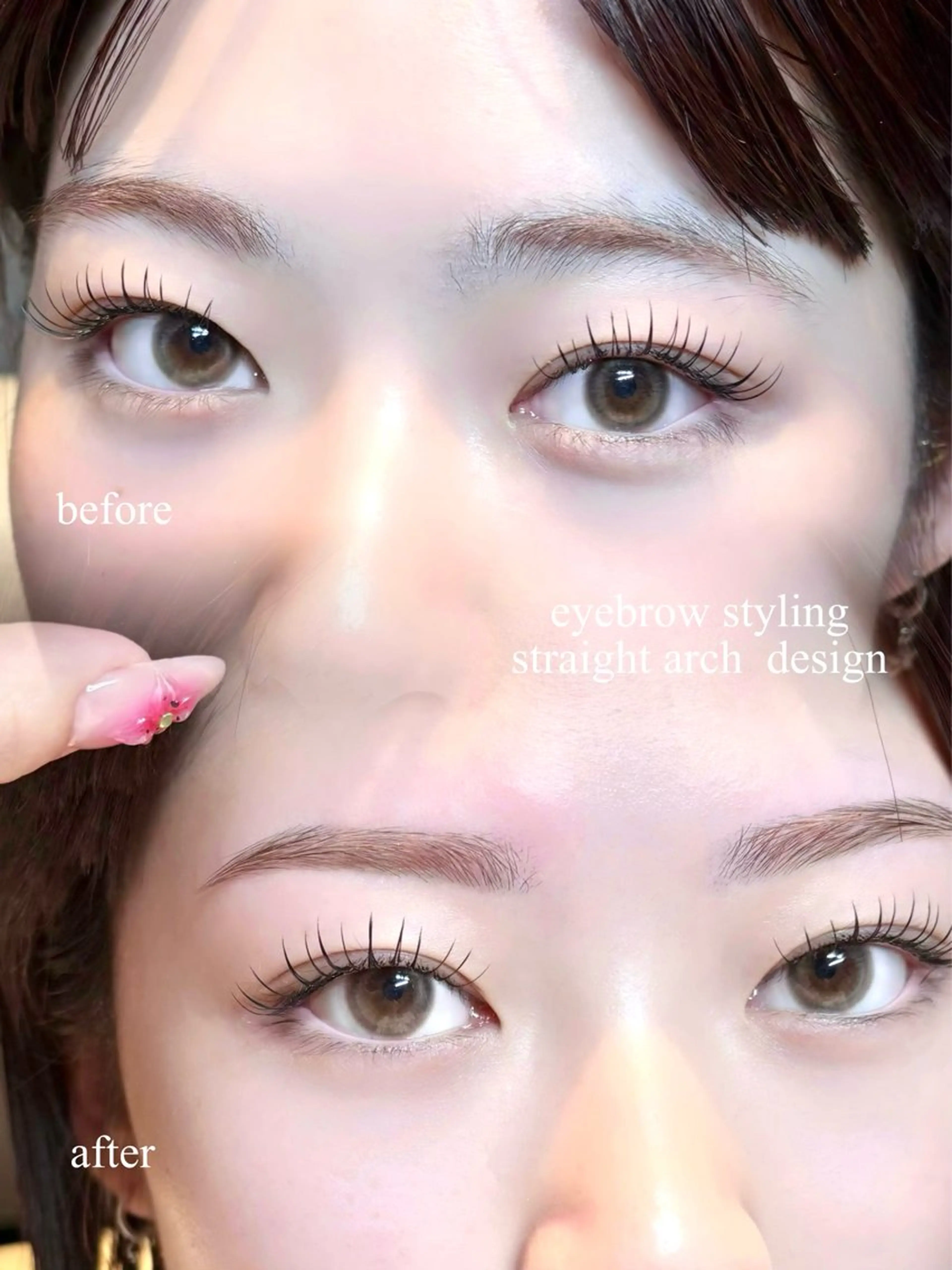 アイブロウ眉wax(間引き&メイク込み)の写真