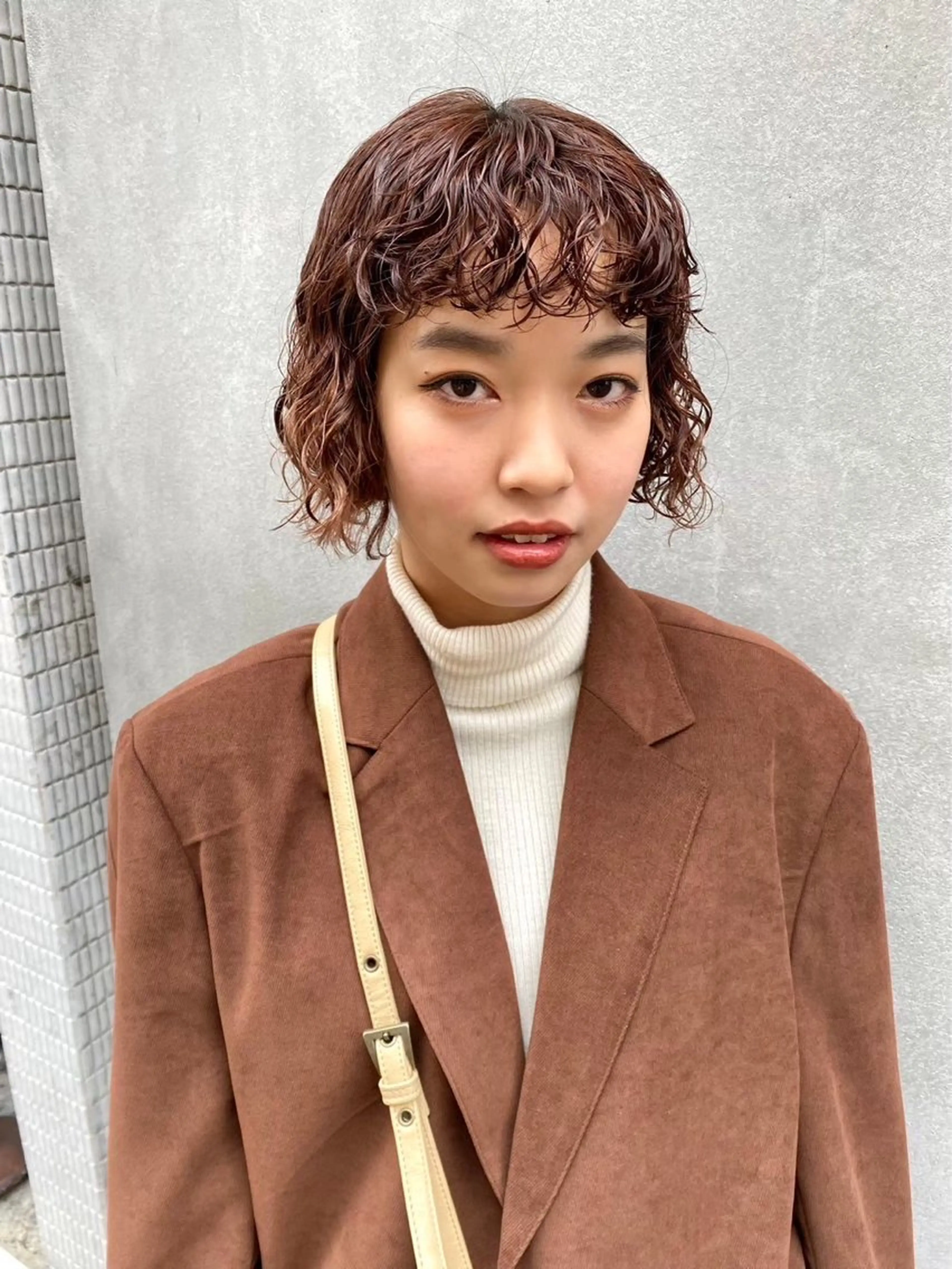 ショート パーマ 中村 衣里のヘアスタイル