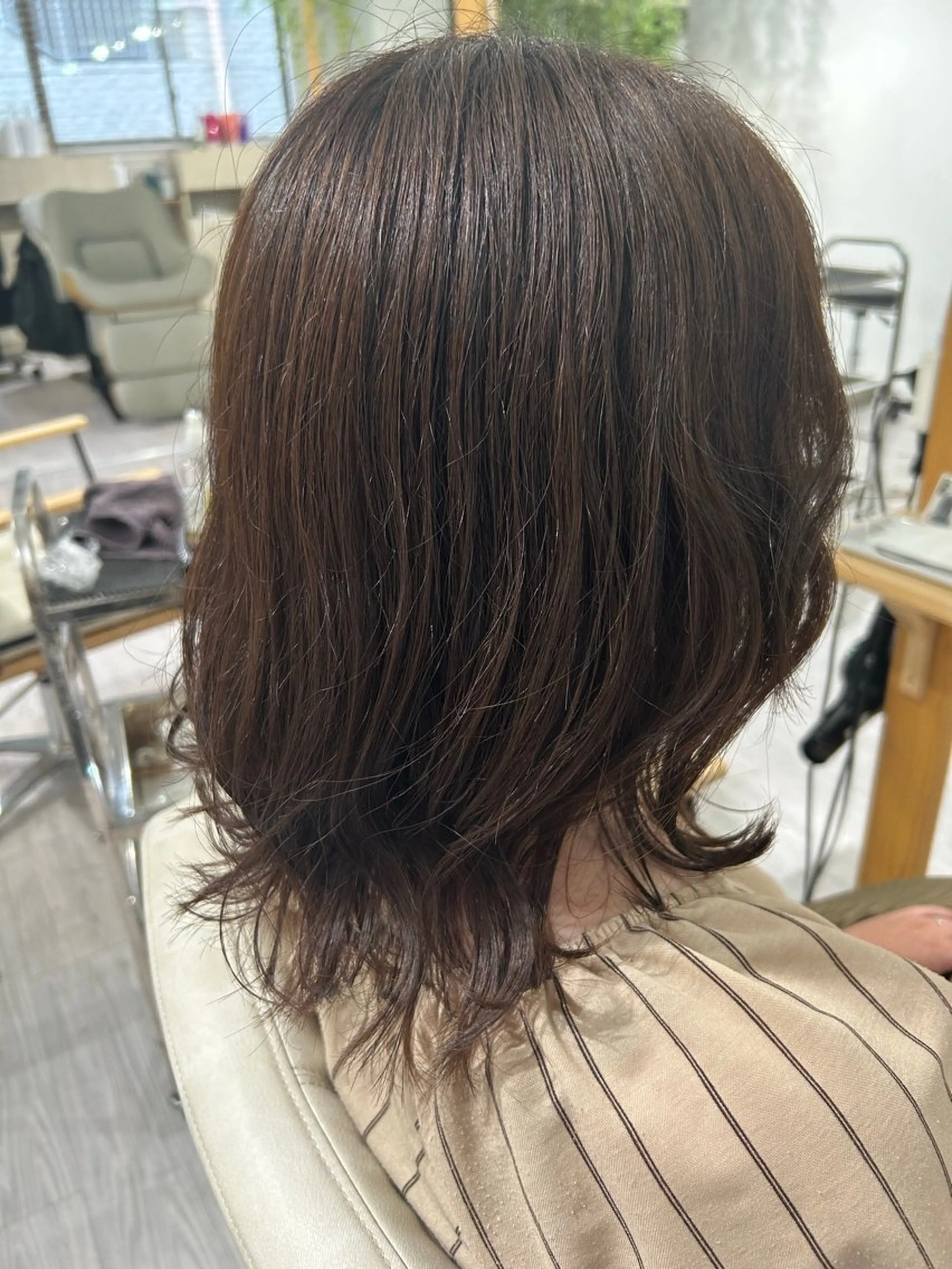 ショート カラー ブラウンカラー オリーブブラウン 💙まこと💙艶 カラー(Rico)のヘアスタイル
