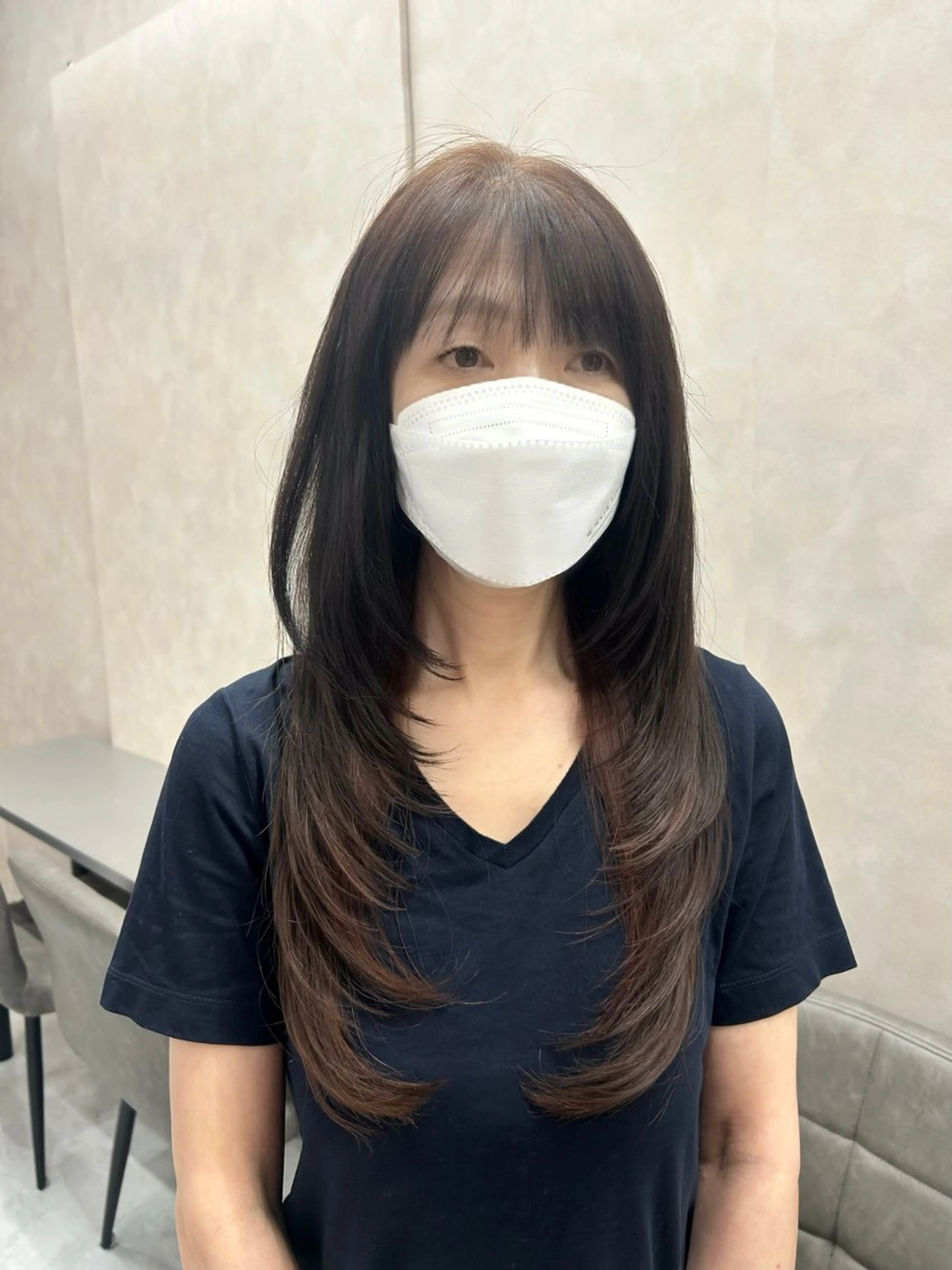 ロング シャギー 赤嶺 心音のヘアスタイル