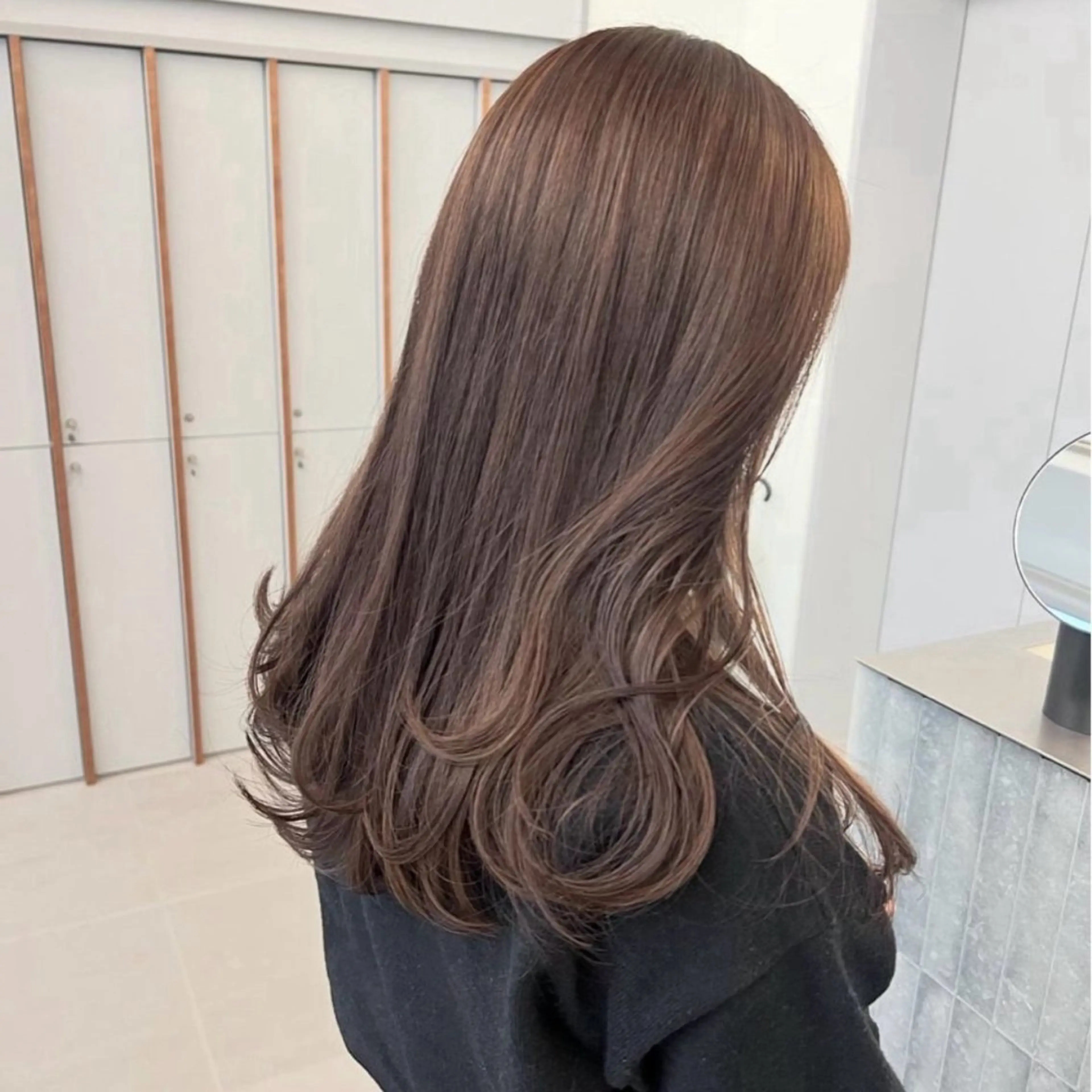 カラー オリーブ🎶アッシュ グレージュちひろ🧸のヘアスタイル