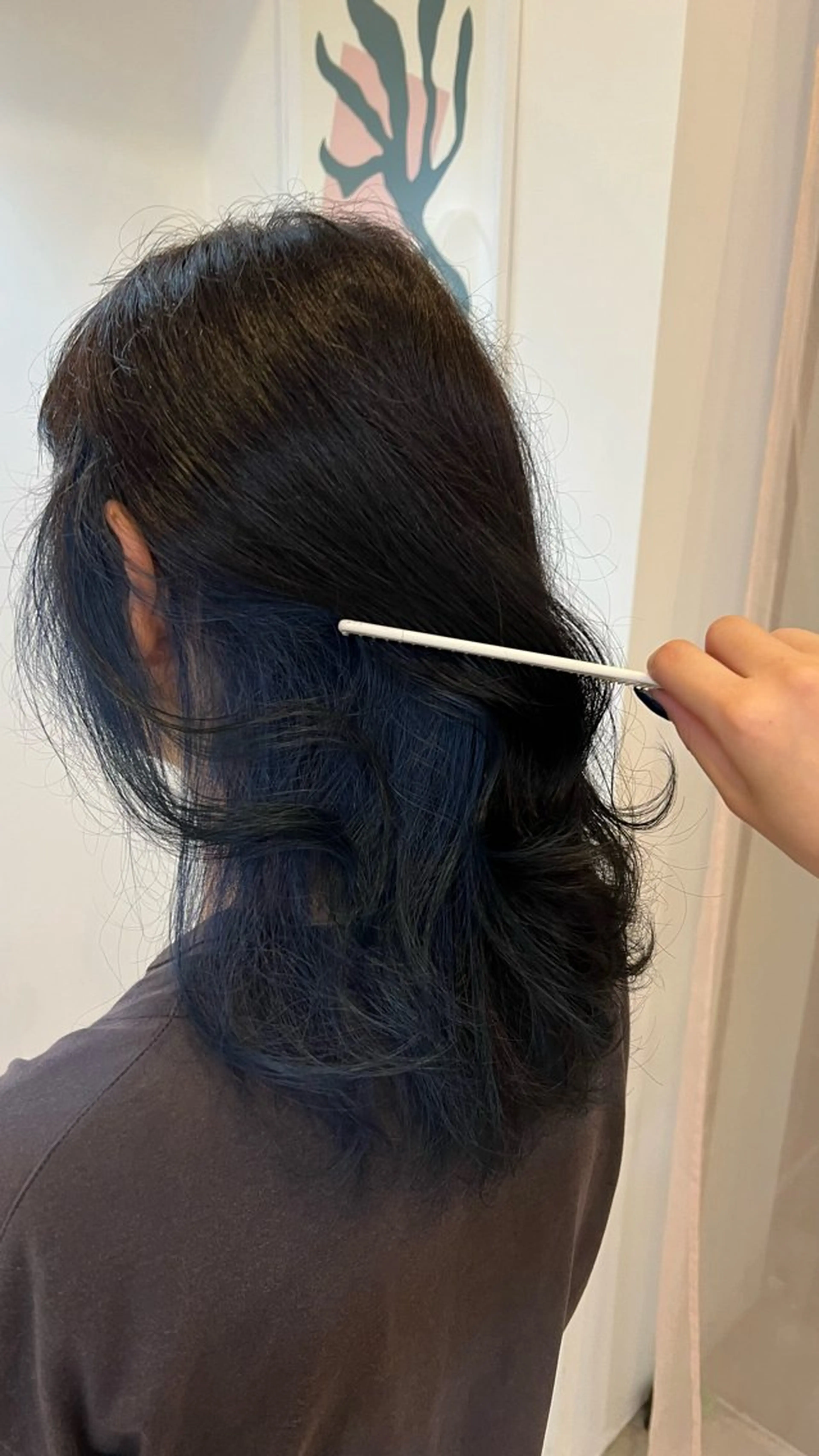 カラー ブルーカラー インナーカラー 『YARD.』 森崎 優菜のヘアスタイル