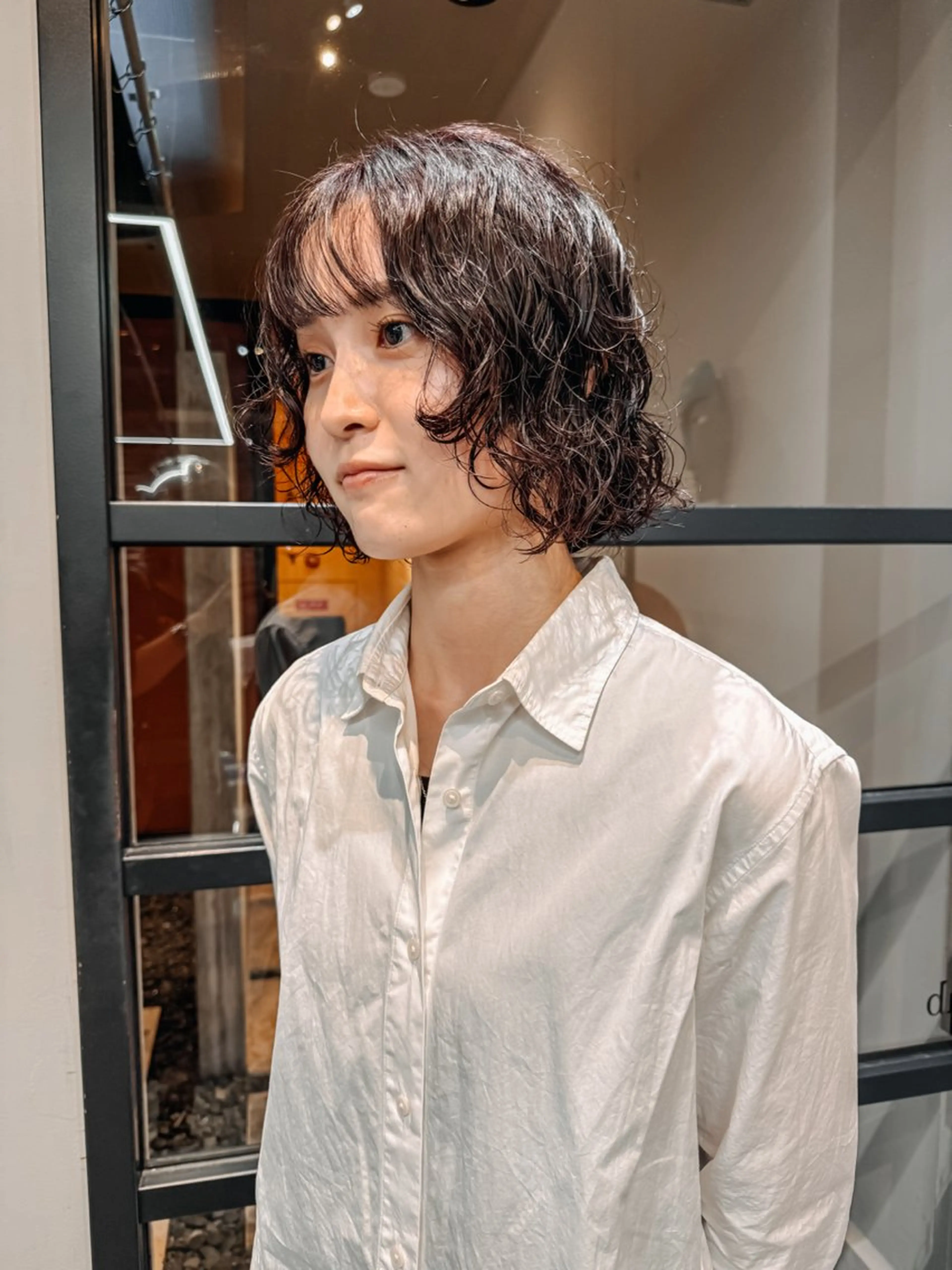 ショート パーマ ボブ カット パーマ トリートメント KEI パーマ/レイヤーのヘアスタイル