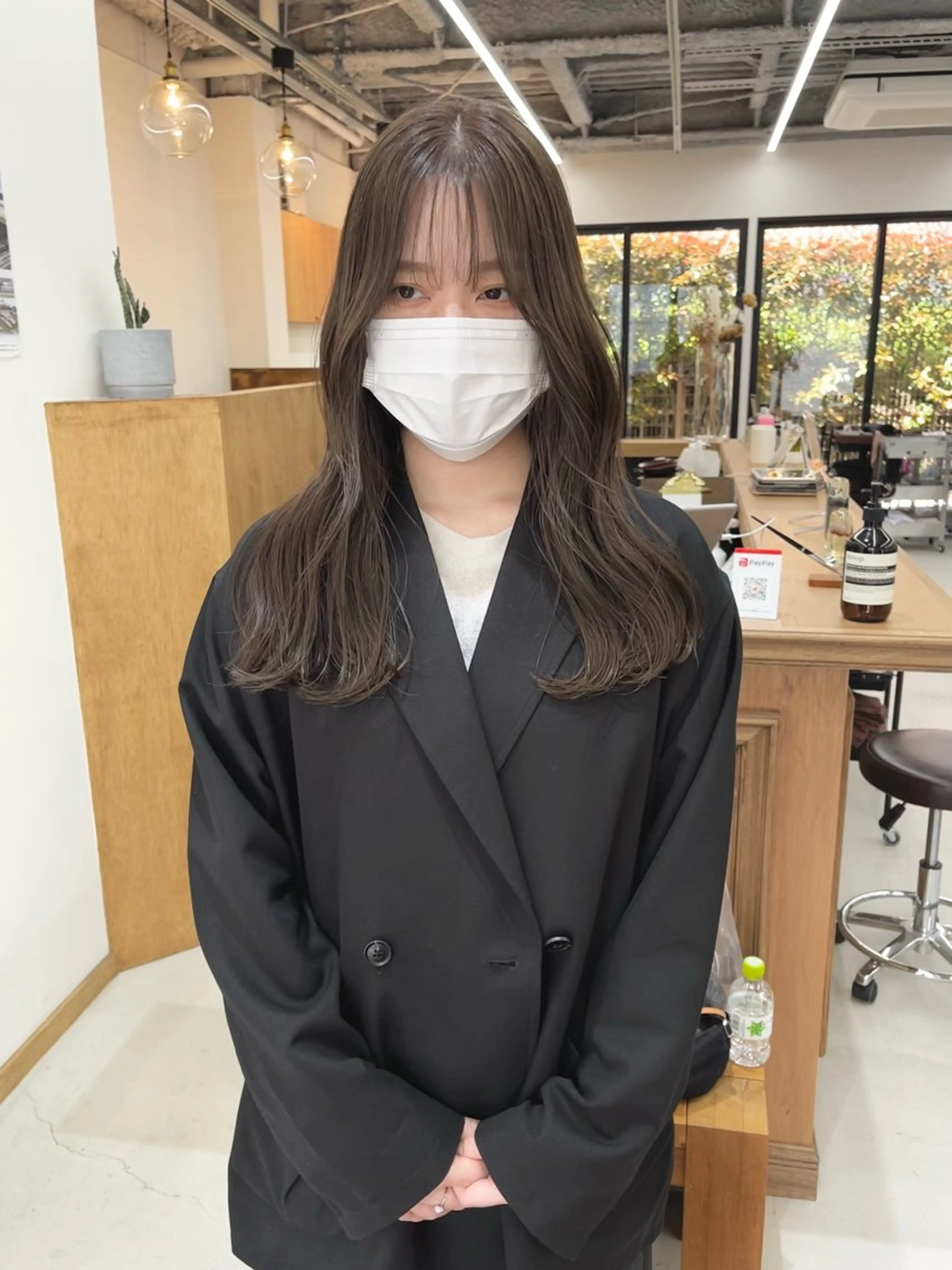 ロング カラー ヘアアレンジ ブリーチ ダブルカラー ブリーチなしカラー ena/ブリーチなし 透明感・レイヤー🎀のヘアスタイル