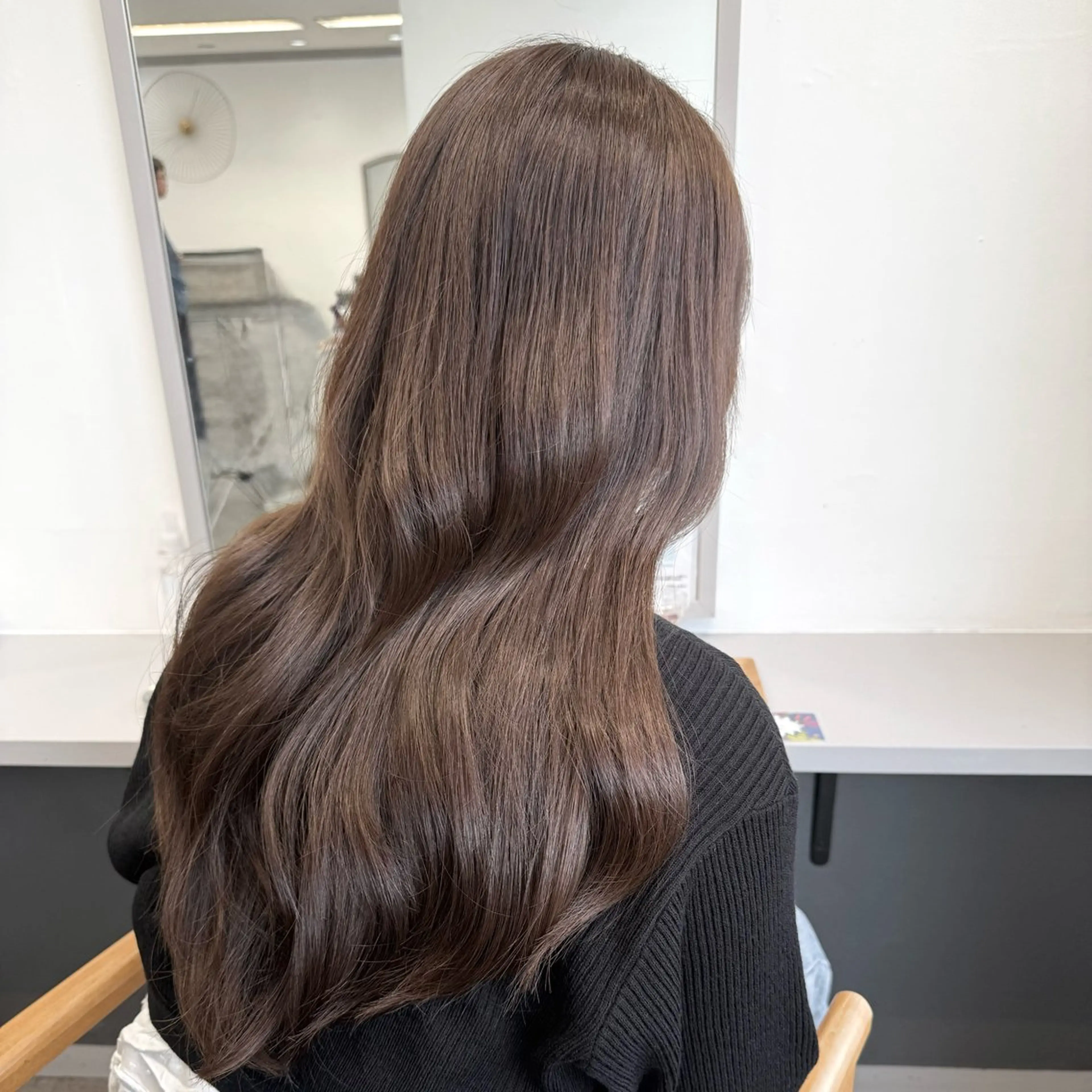 ロング カット ヘアカラー 🌿ダメージ毛対応× 縮毛矯正✂︎戸祭　伶のヘアスタイル