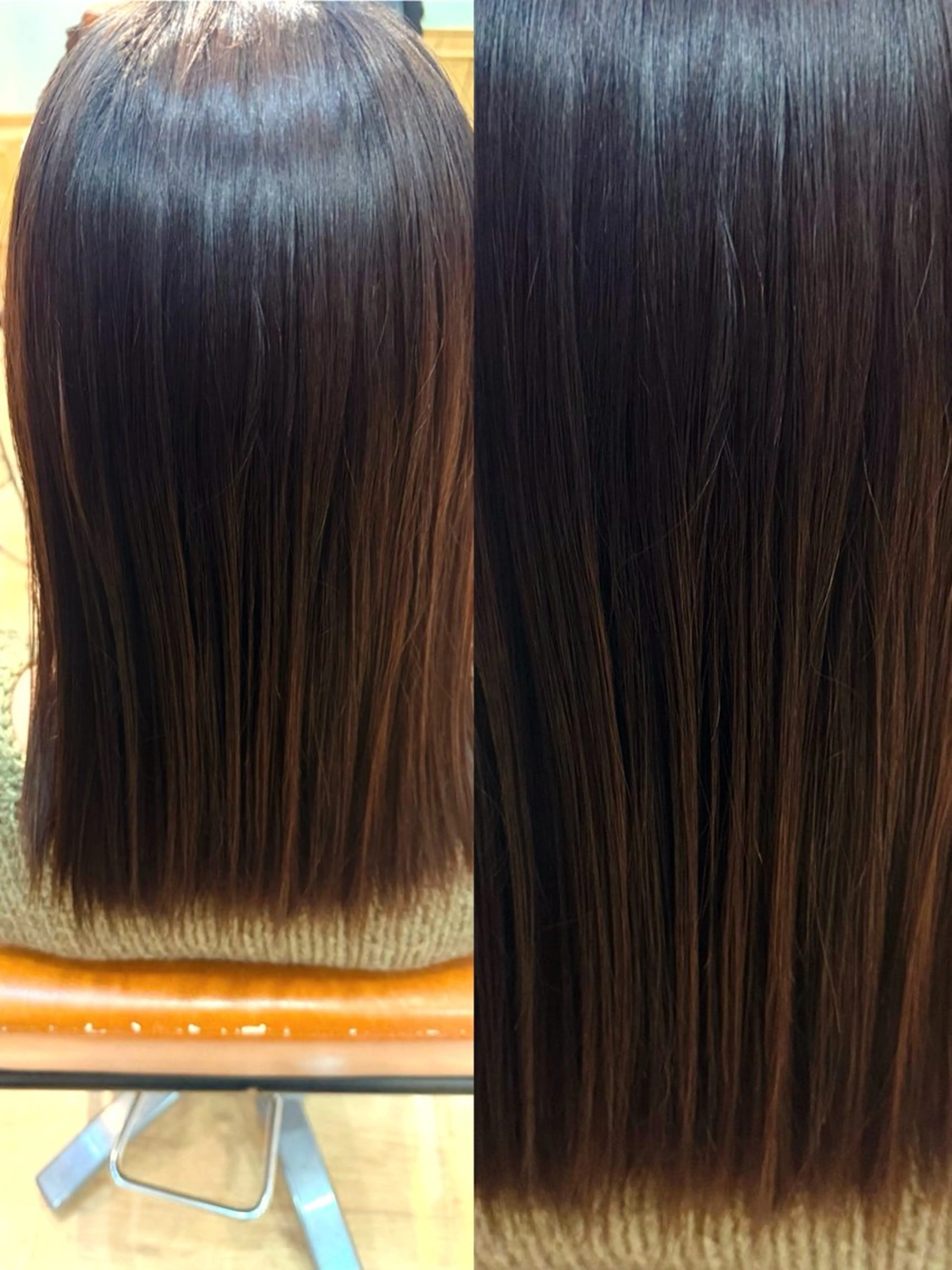 ロング 縮毛矯正 AROMA hair トウマのヘアスタイル