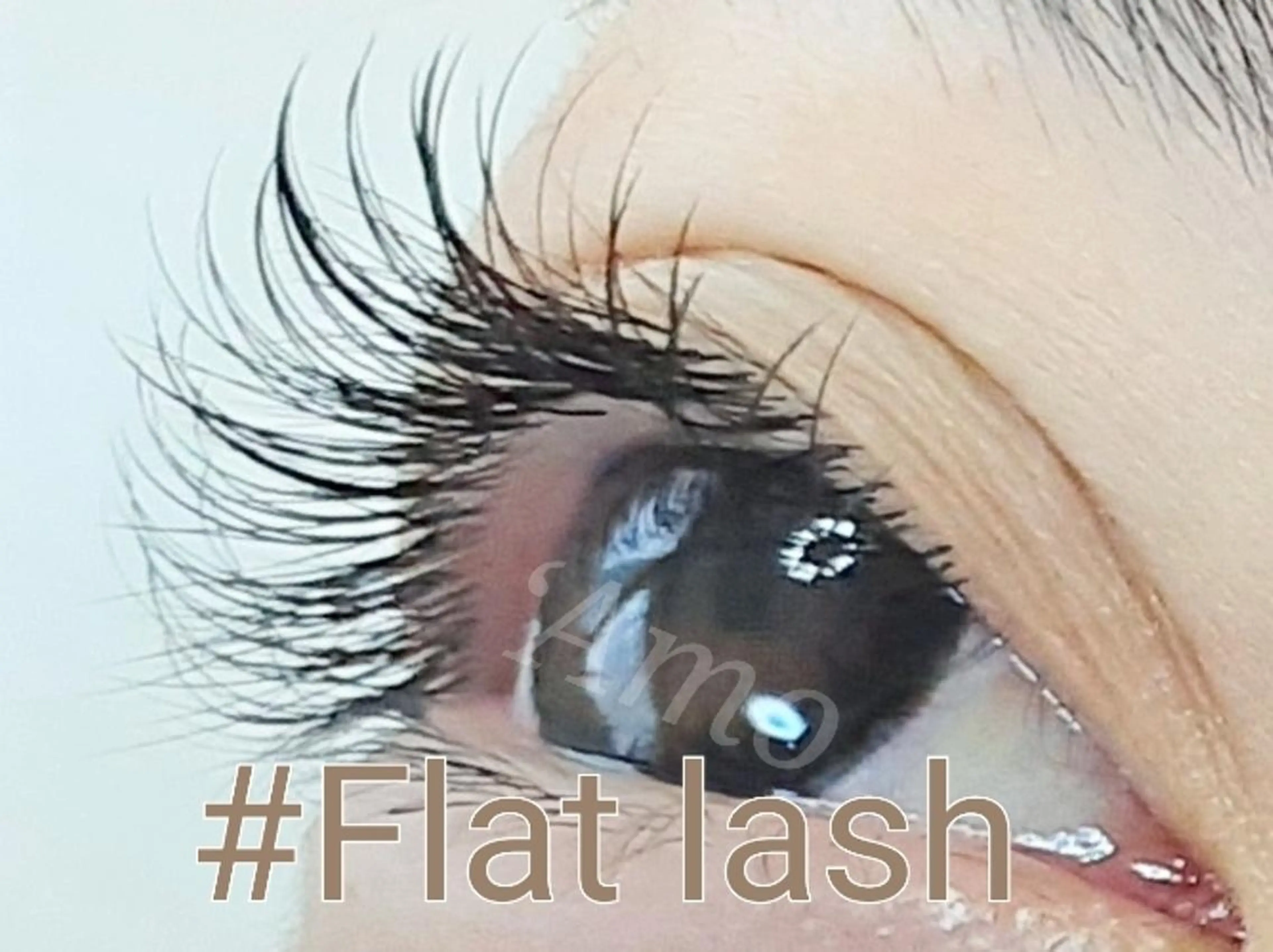 マツエク・マツパ Cカール キュート フラットラッシュ ナチュラル ‘Amo アモのマツエク・マツパデザイン