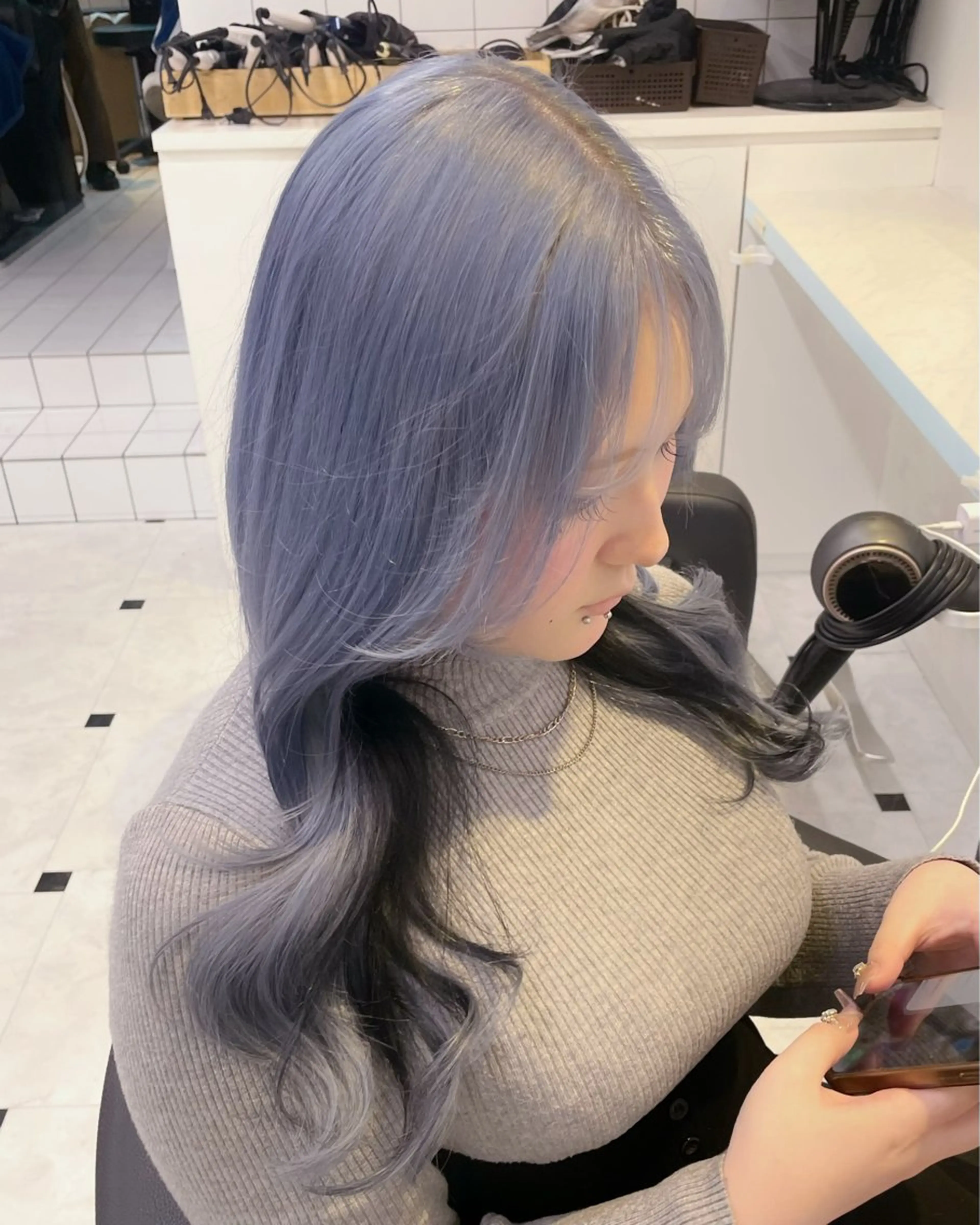 ロング カラー カット ヘアカラー トリートメント 【美髪矯正/絹髪】 🎀hinano🎀のヘアスタイル