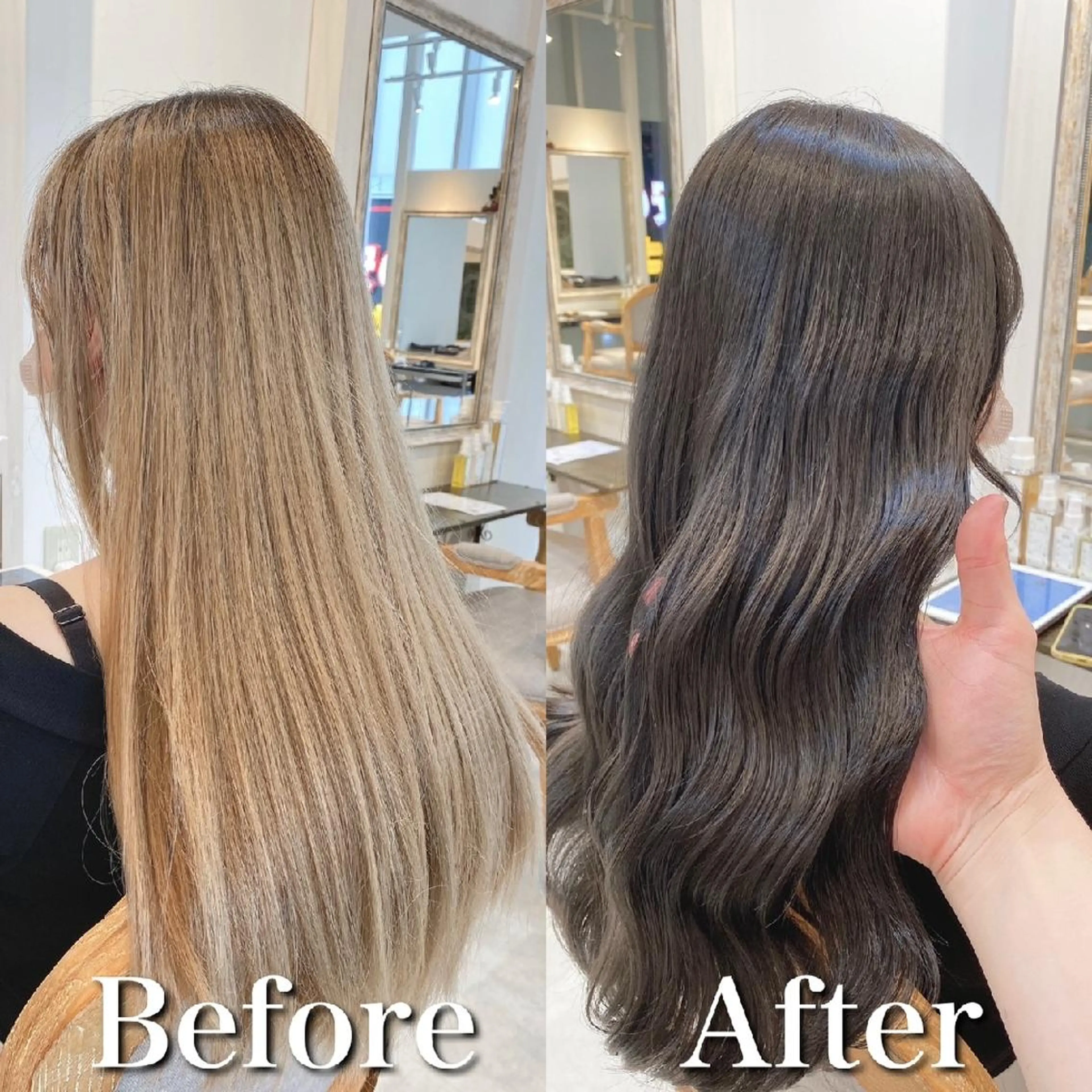 ロング カラー 透明感カラー 小柳 公邦のヘアスタイル