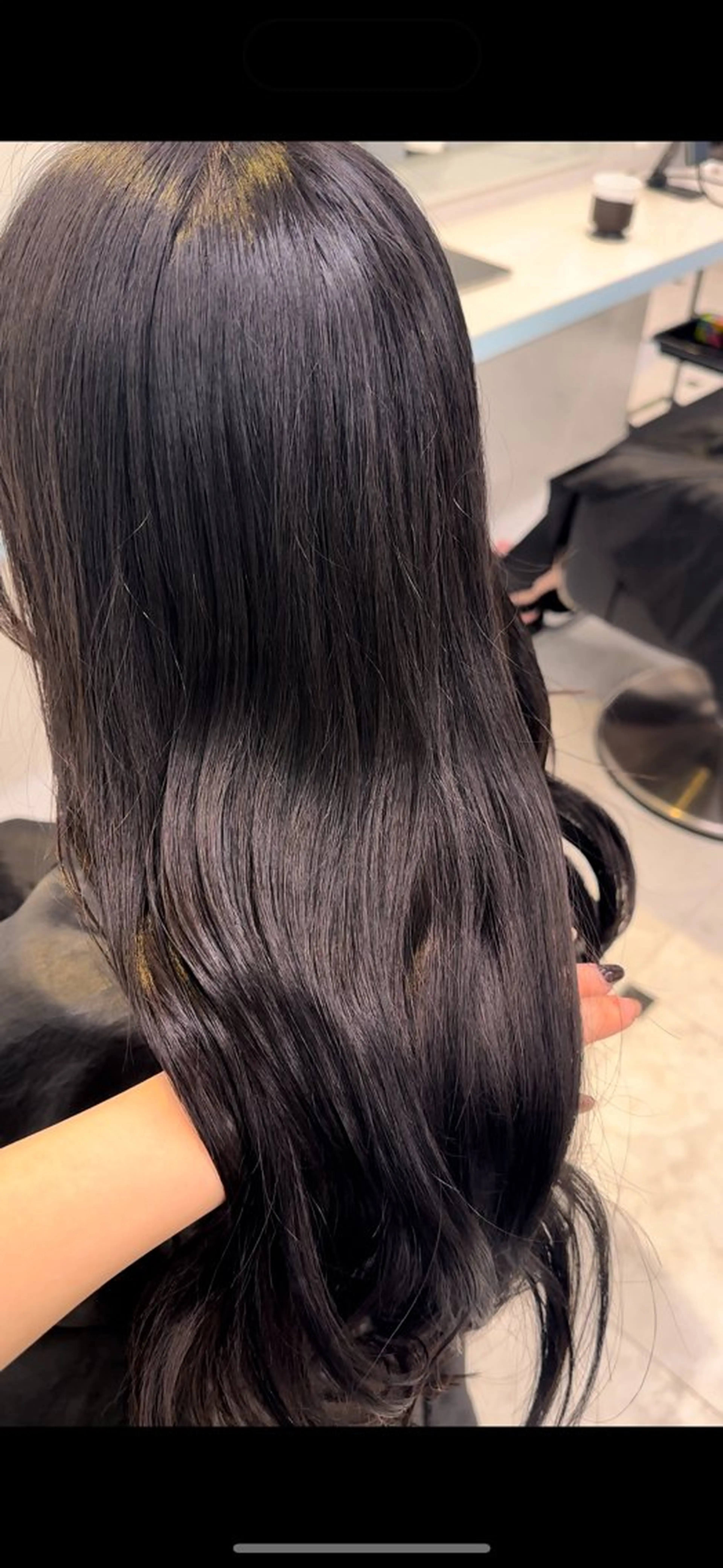 ロング カラー 透明感カラー ヘアカラー トリートメント ♥️暖色カラ ー♥️由夏のヘアスタイル