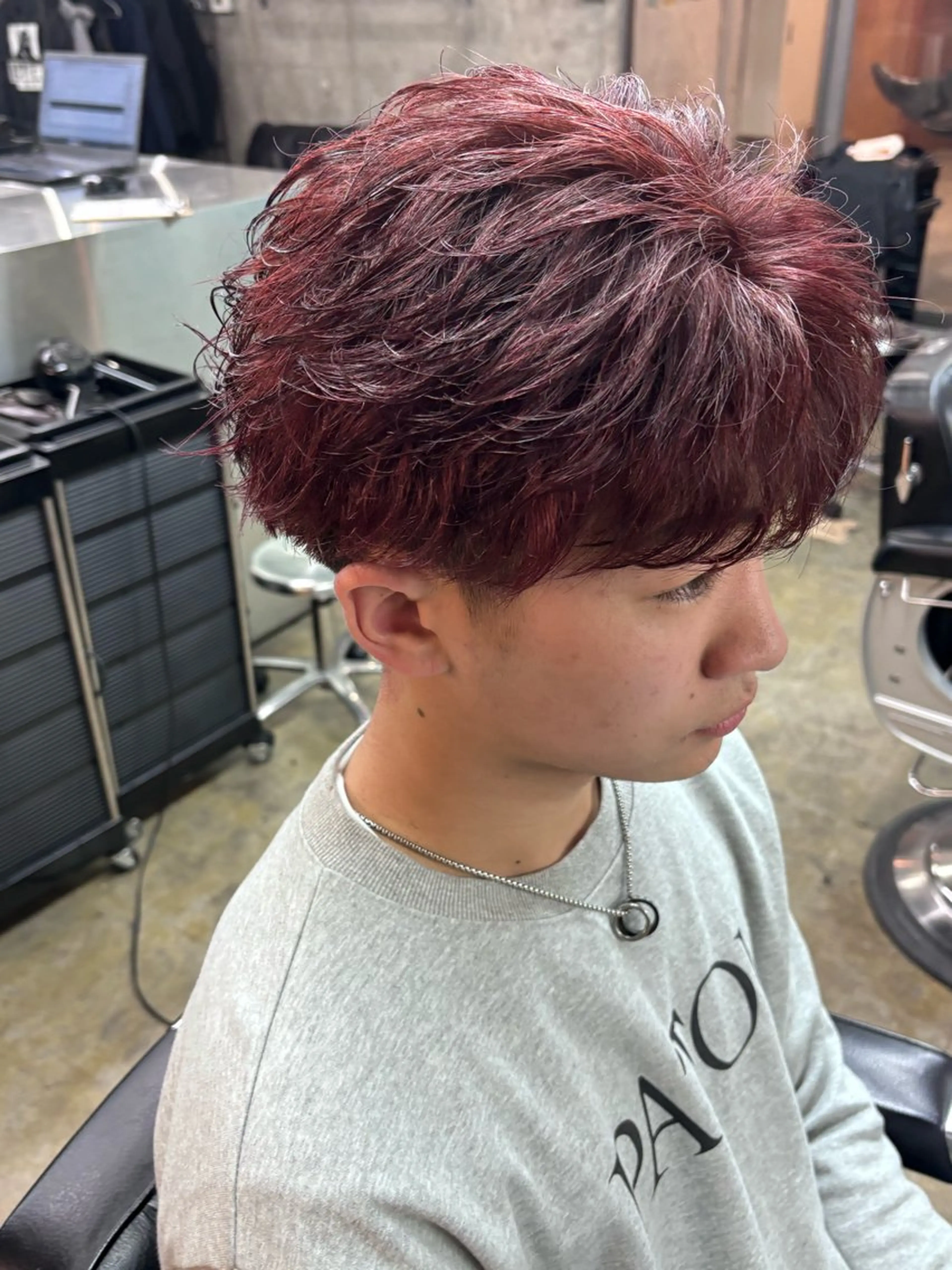 パーマ メンズ カット パーマ トリートメント 土岐 仁/メンズ専門 パーマ特化美容師🌀のヘアスタイル