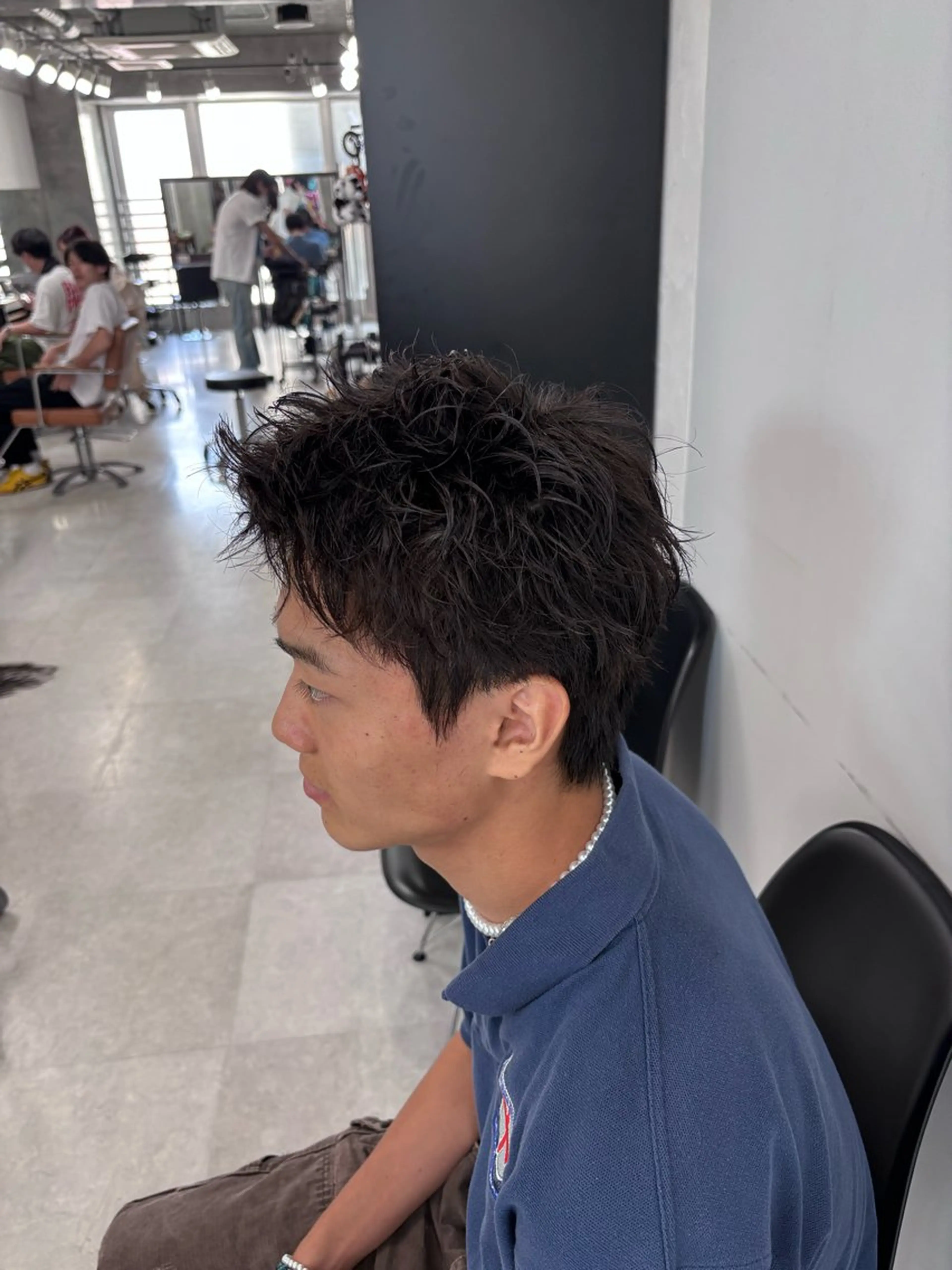 メンズ カット フェザーの鬼 🇰🇷yutoのヘアスタイル