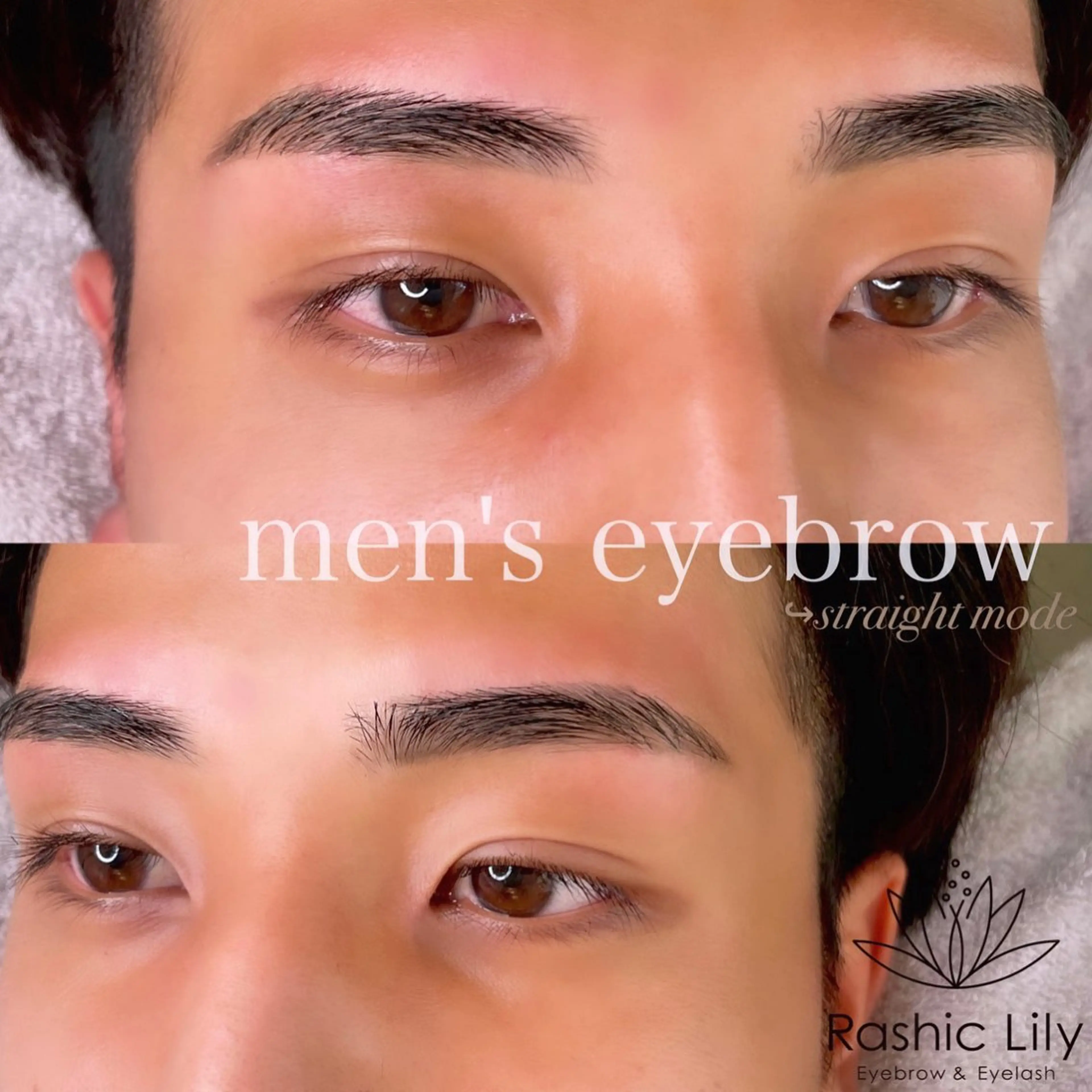 メンズ アイブロウ ワックス脱毛 眉カット 心斎橋🤍韓国.美眉 パリジェンヌ R..のマツエク・マツパデザイン