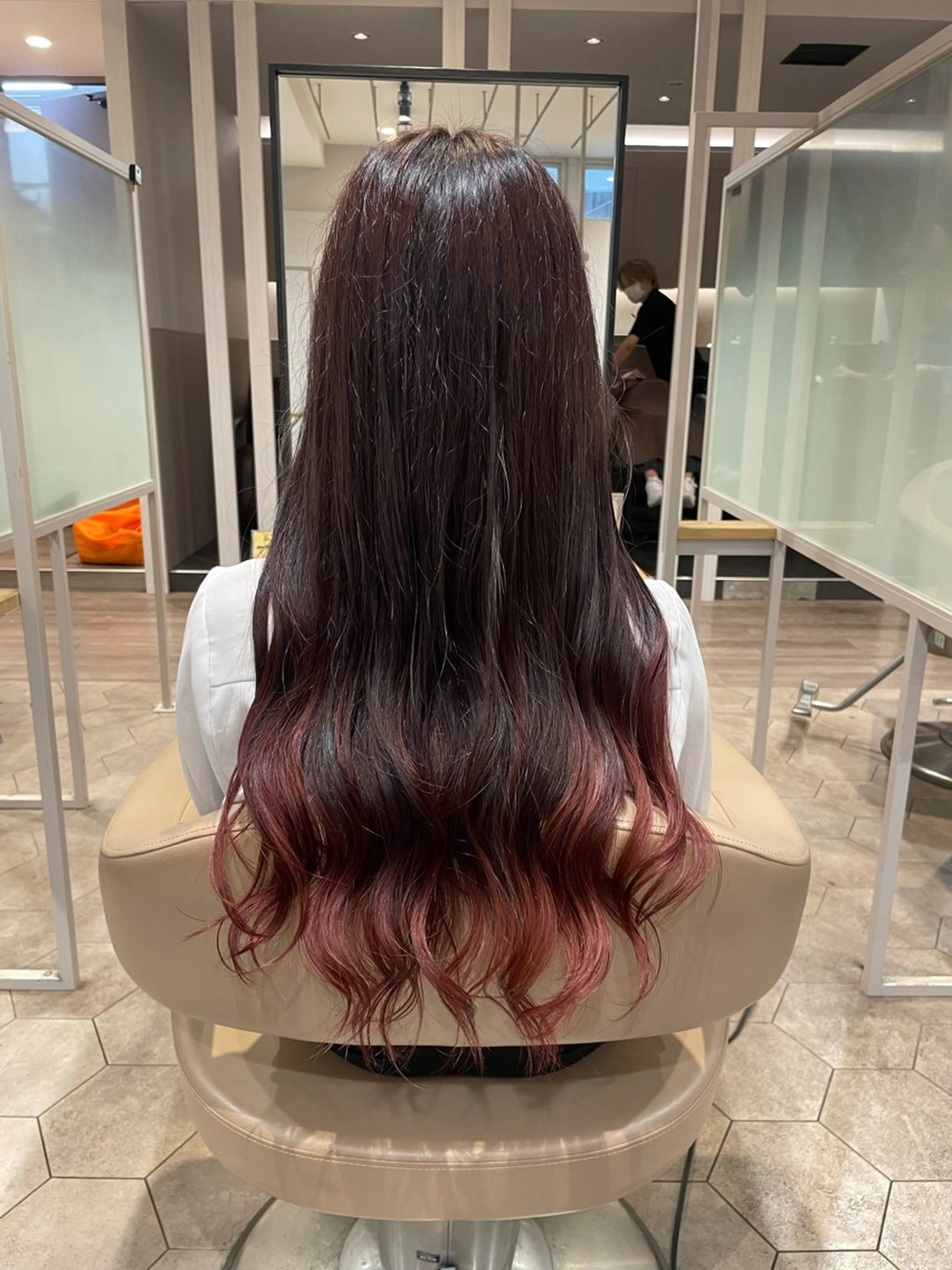 ロング カット ヘアカラー 縮毛矯正×髪質改善× 艶髪カラー 小笠原躍のヘアスタイル