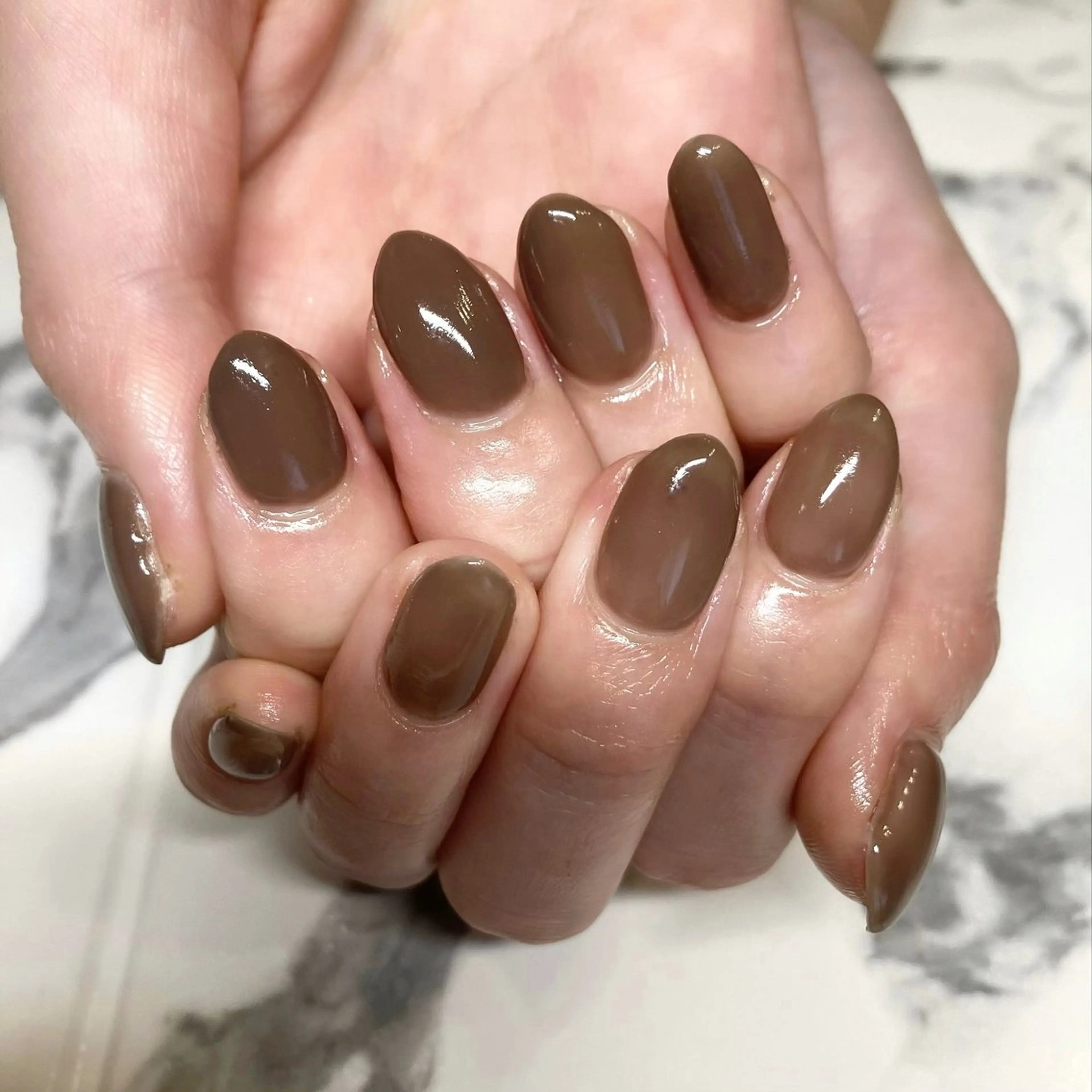 ネイル ブラウン MALAMA NAILのネイルデザイン