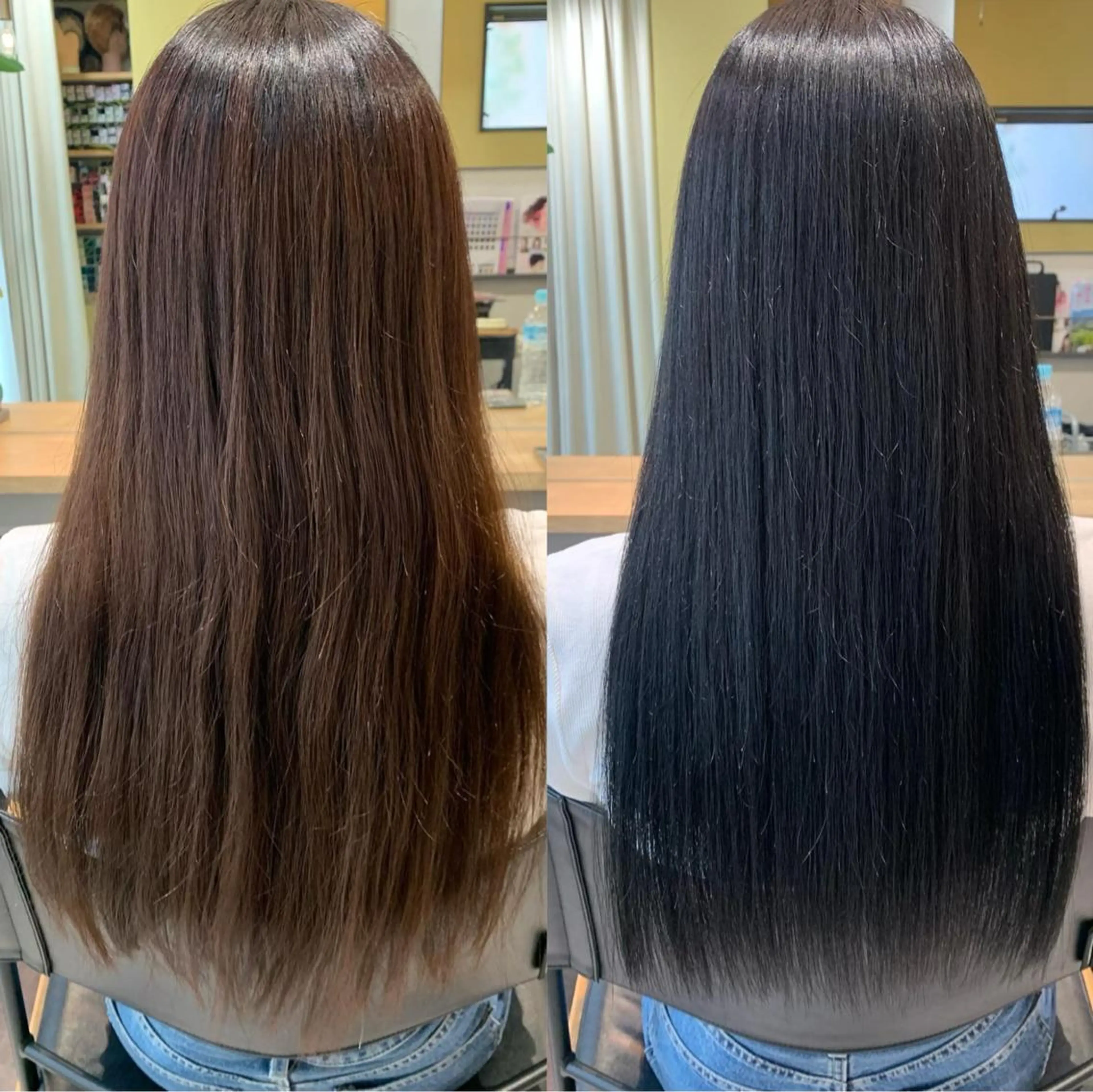 ロング パーマ ストレートパーマ カット 縮毛矯正 トリートメント hub hair レイヤー/透明感のヘアスタイル