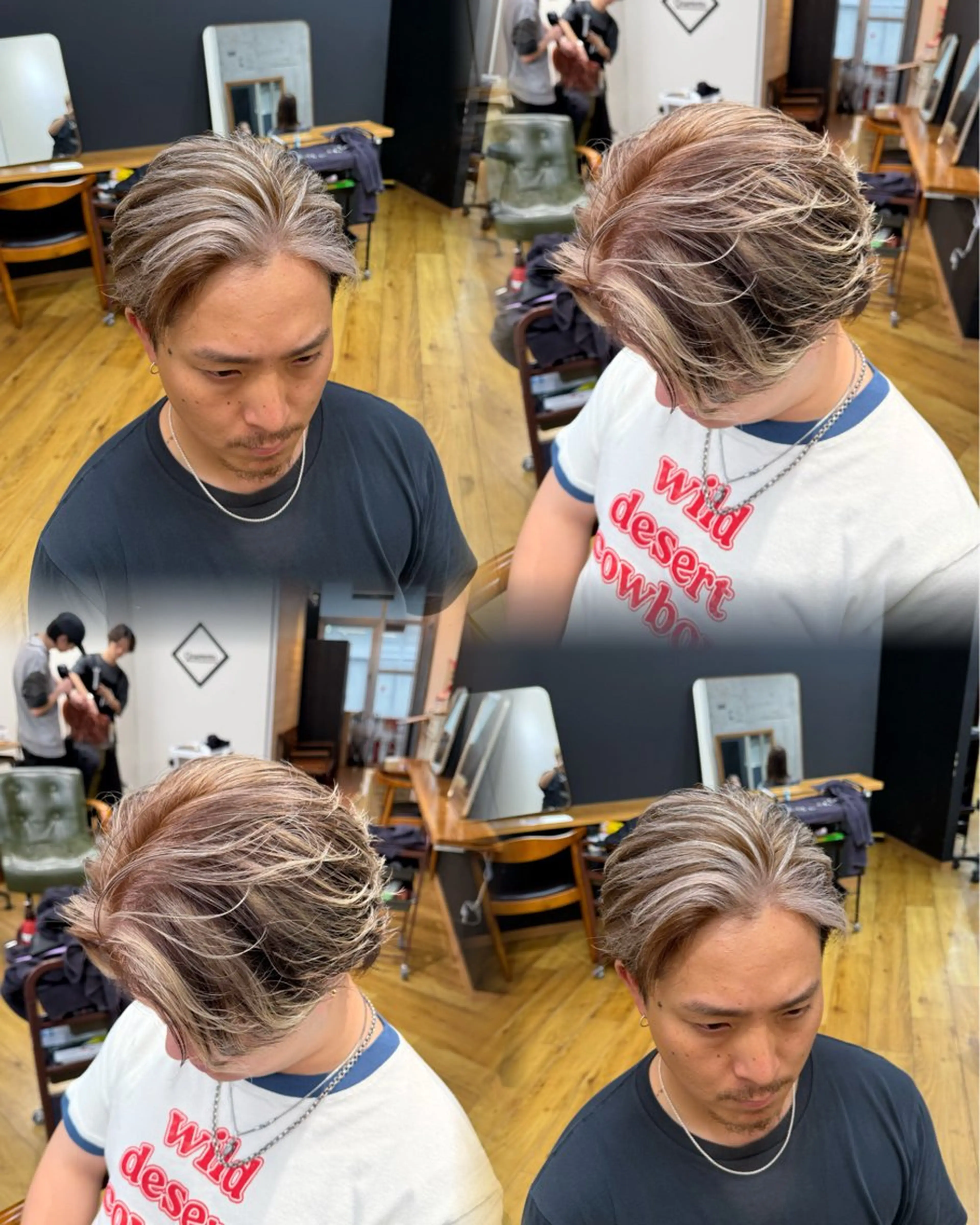 メンズ カット ヘアカラー ヘアセット 【バレイヤージュ】 🔥メンズRYUTAのヘアスタイル