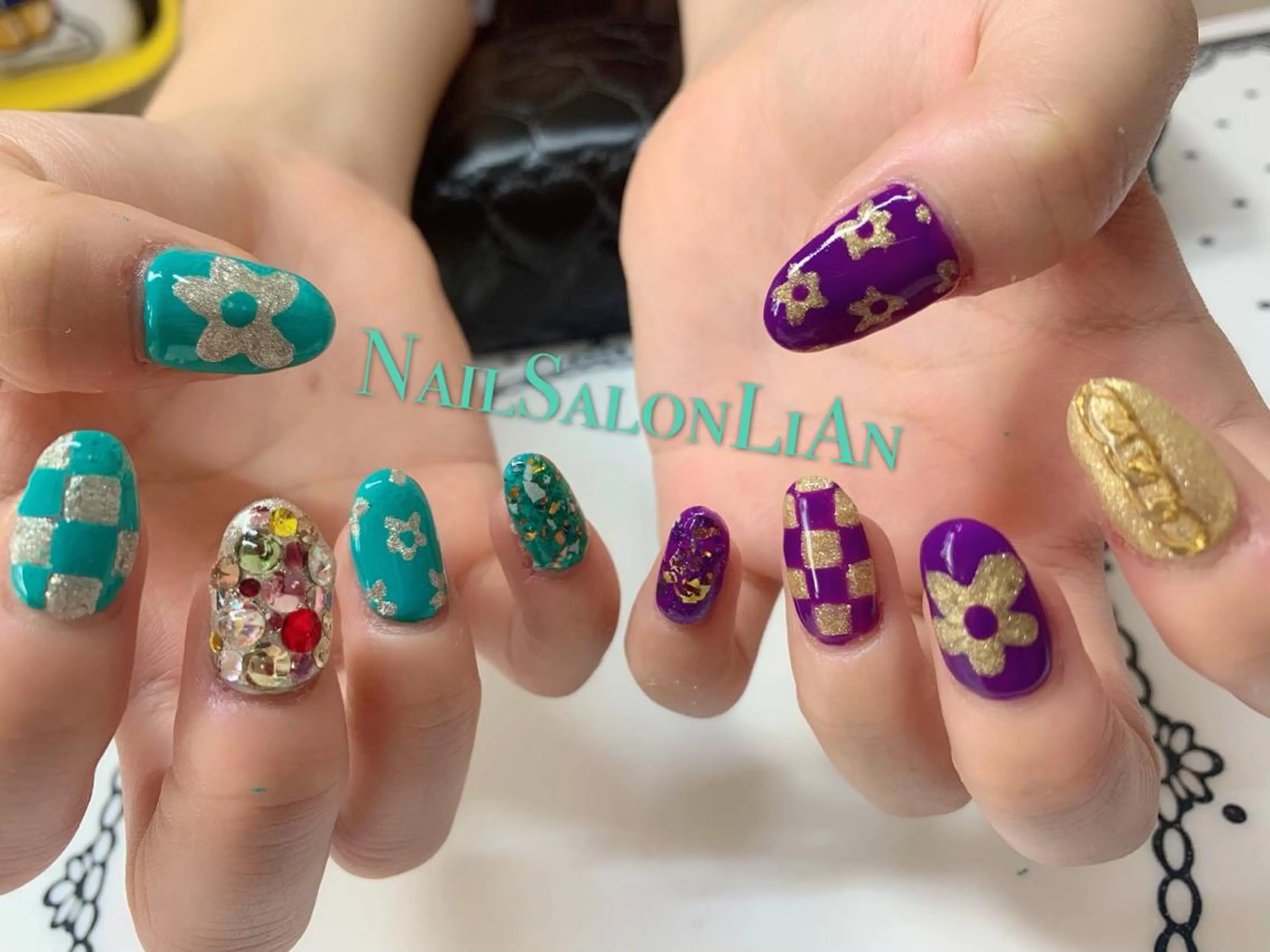 ネイル 持ち込み ハンドネイル NailSalon LiAnのネイルデザイン