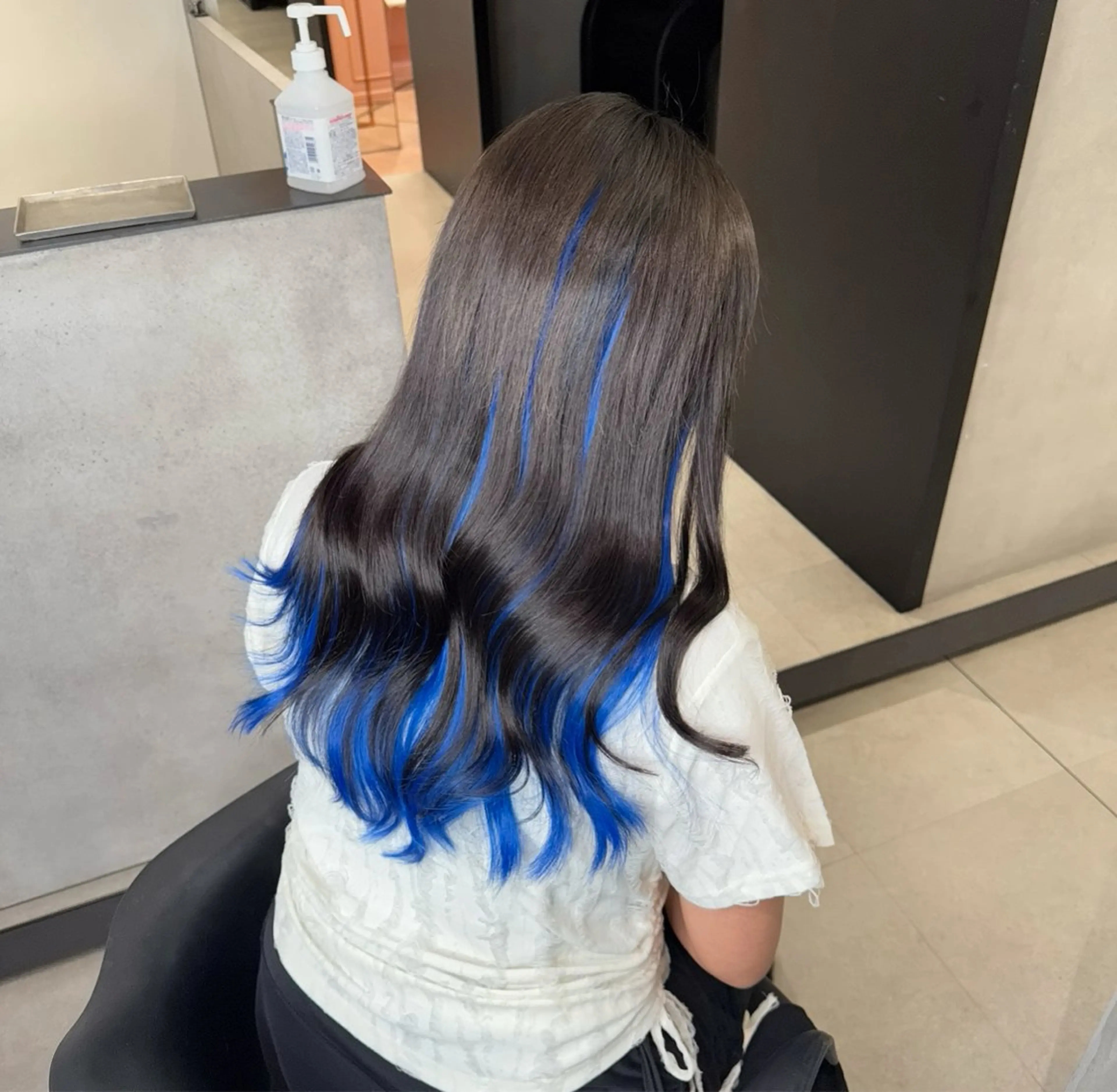 ロング カラー エクステ エクステ 大阪 梅田/ ハイトーン/エクステのヘアスタイル