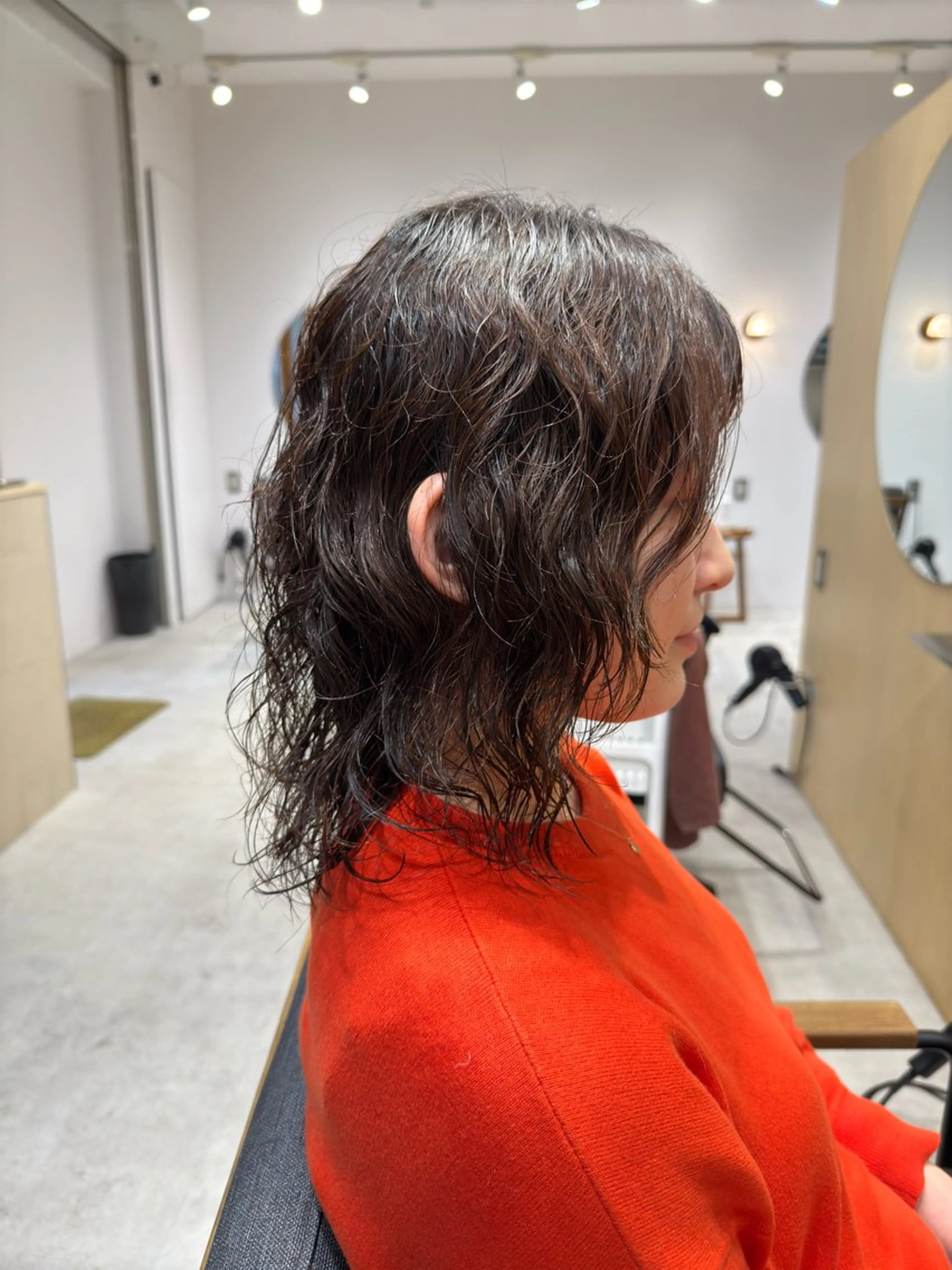 ミディアム パーマ パーマ/ボブ /レイヤー チヒロのヘアスタイル