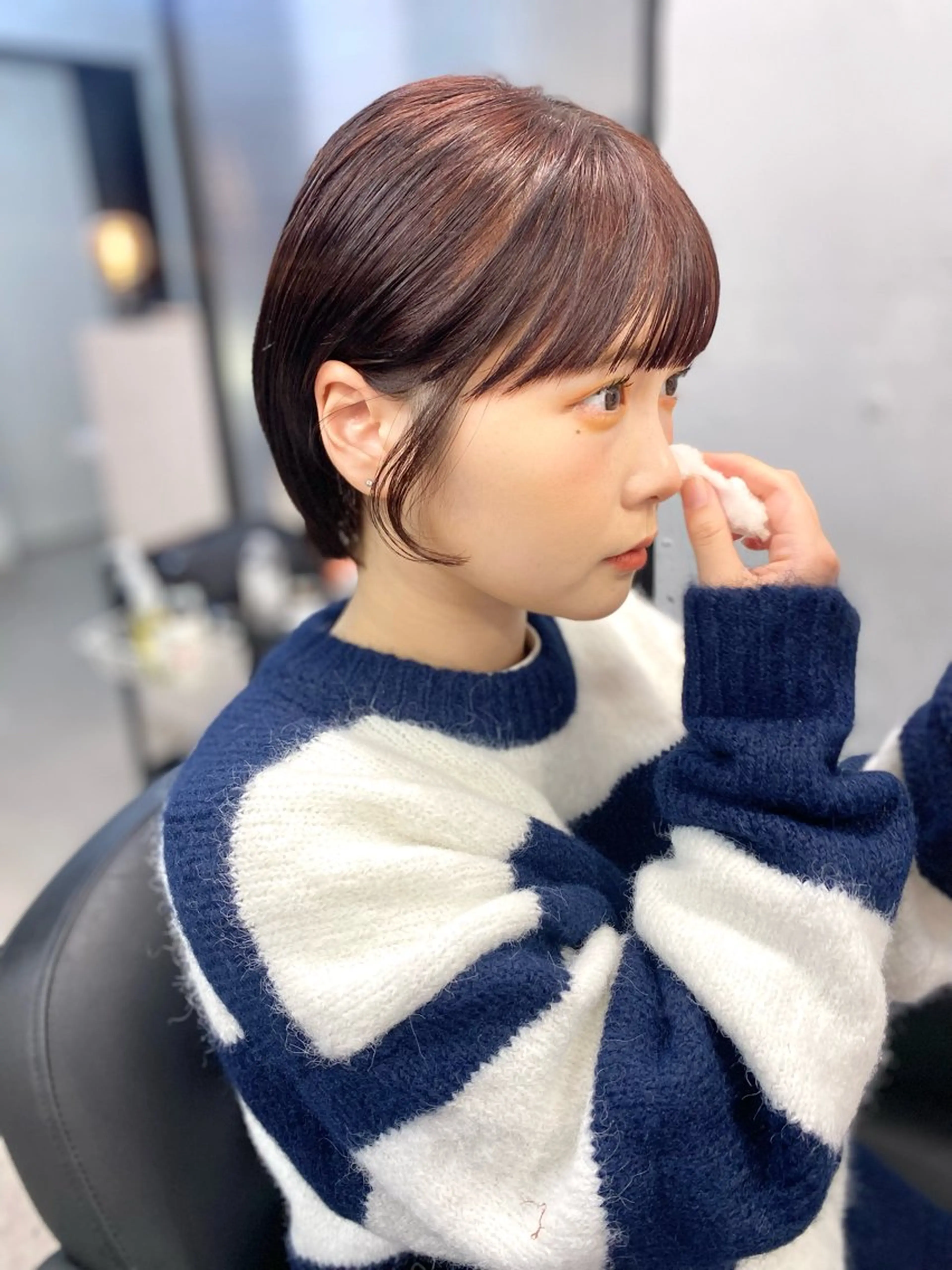 ショート カラー カット ヘアカラー トリートメント IVORY.所属・🟩白髪ぼかし/ボブ /ショートヘア/大司のヘアスタイル