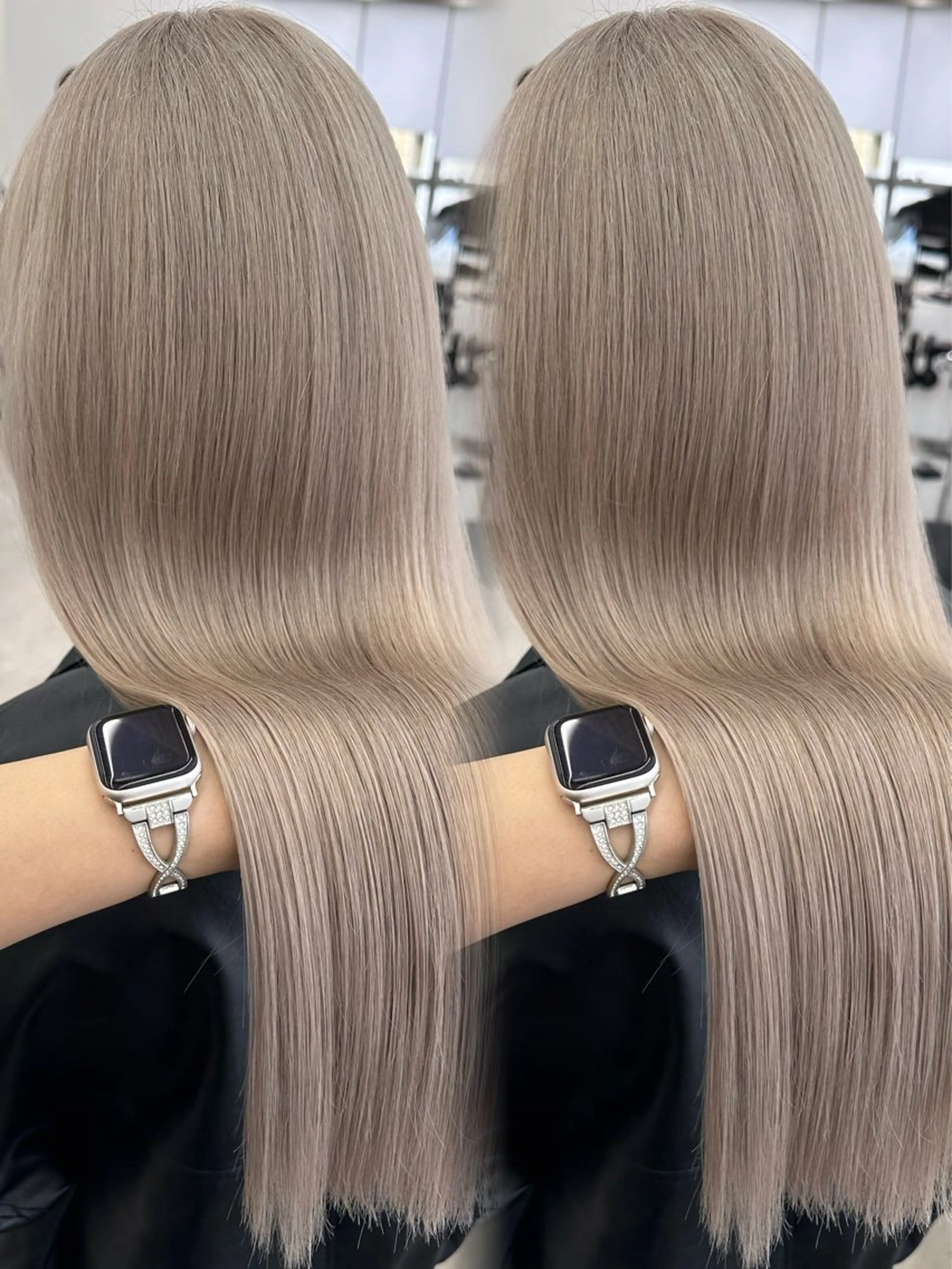 ロング カラー ヘアアレンジ ベージュカラー ブリーチ 抜きっぱなしブロンド ブロンド ブラウンカラー カット ヘアカラー 原宿ハイトーンカラー 🌼みるい🌼のヘアスタイル