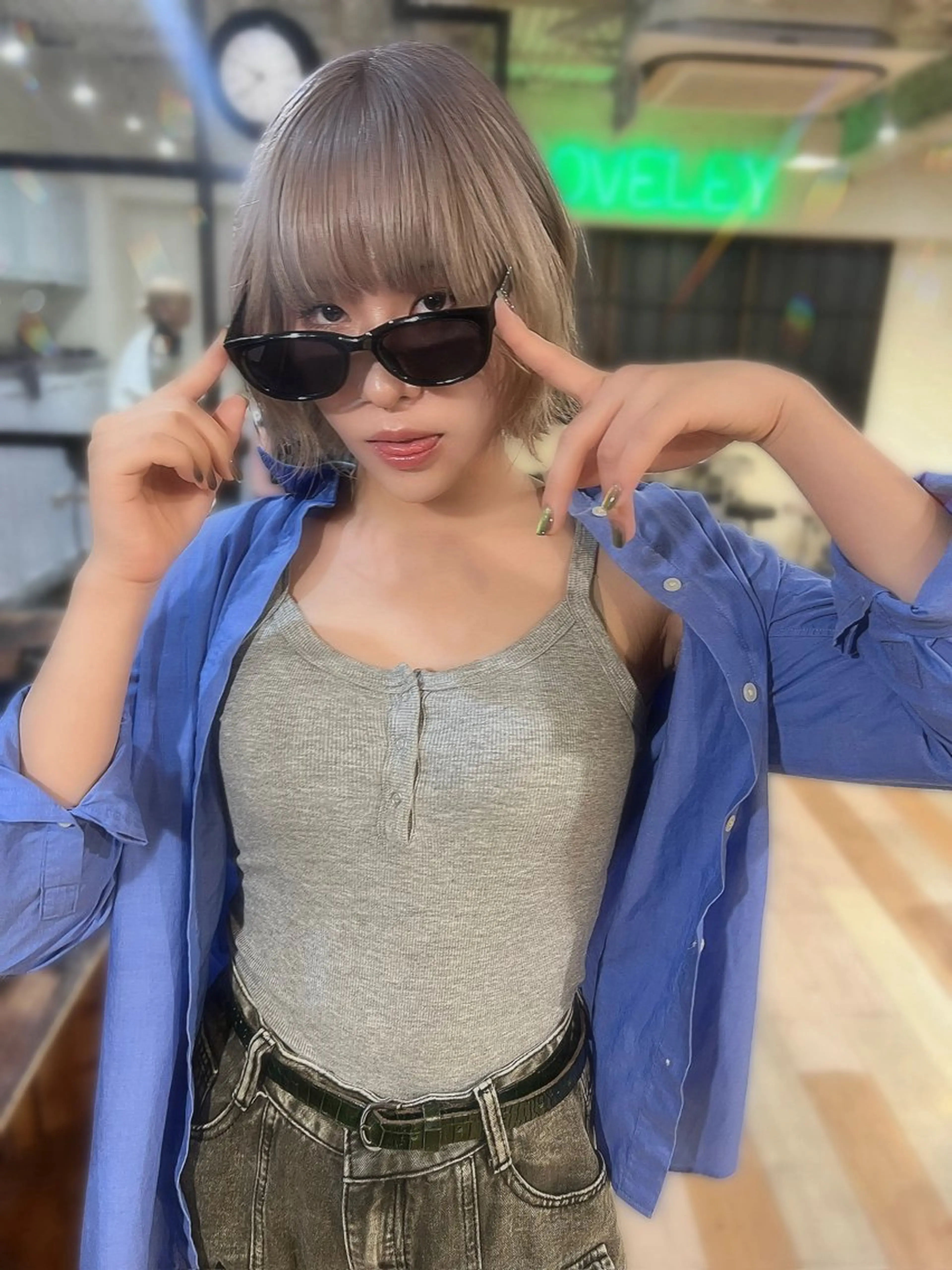 💘初回特別価格💘✨ハイブリーチ(ケアブリーチ×2)+透明感カラー+艶トリートメント✨の写真