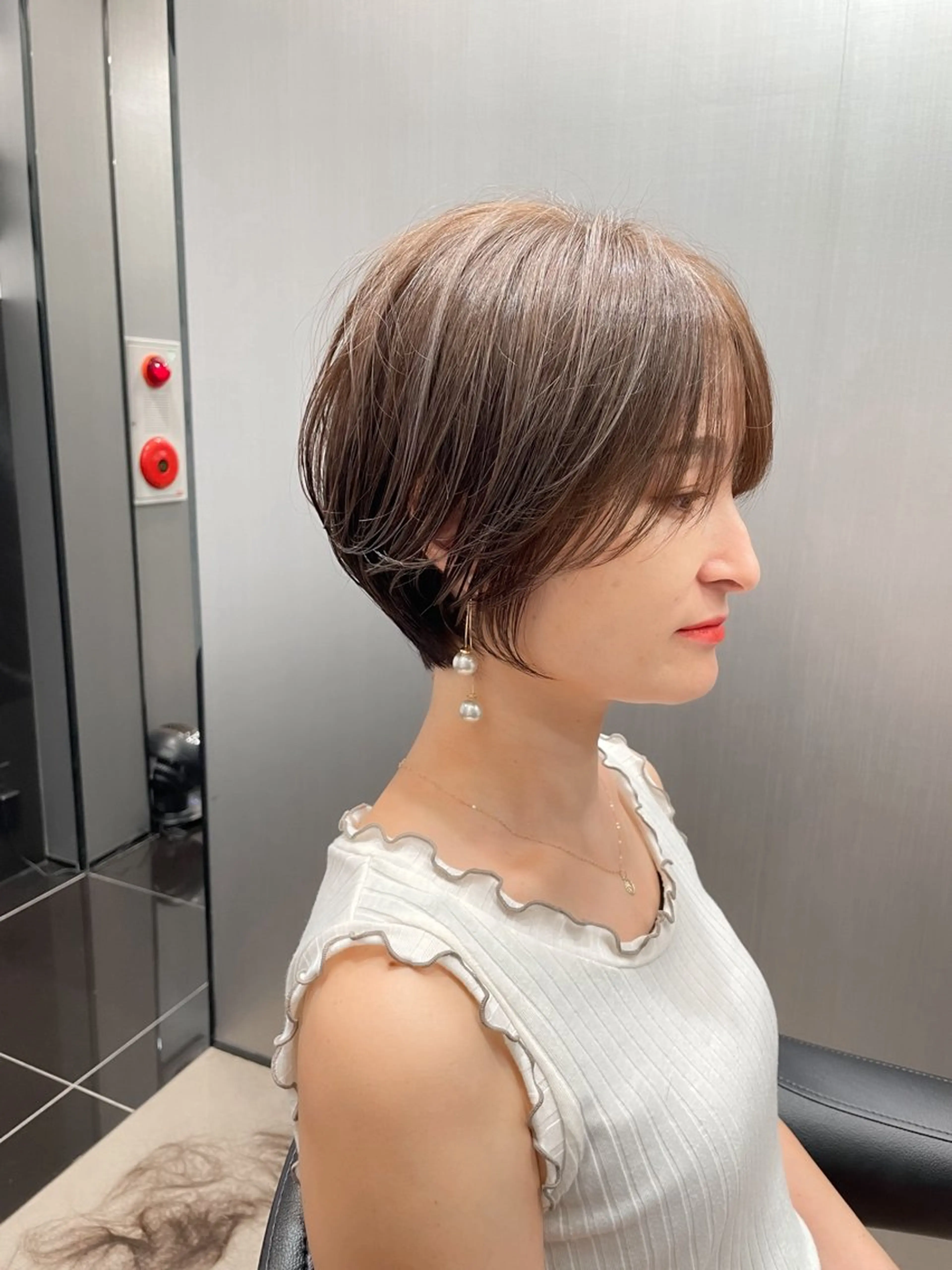 ショート 卒業式のヘアスタイル ハイライト ショートヘア ヘアカラー 松尾 祐輝のヘアスタイル