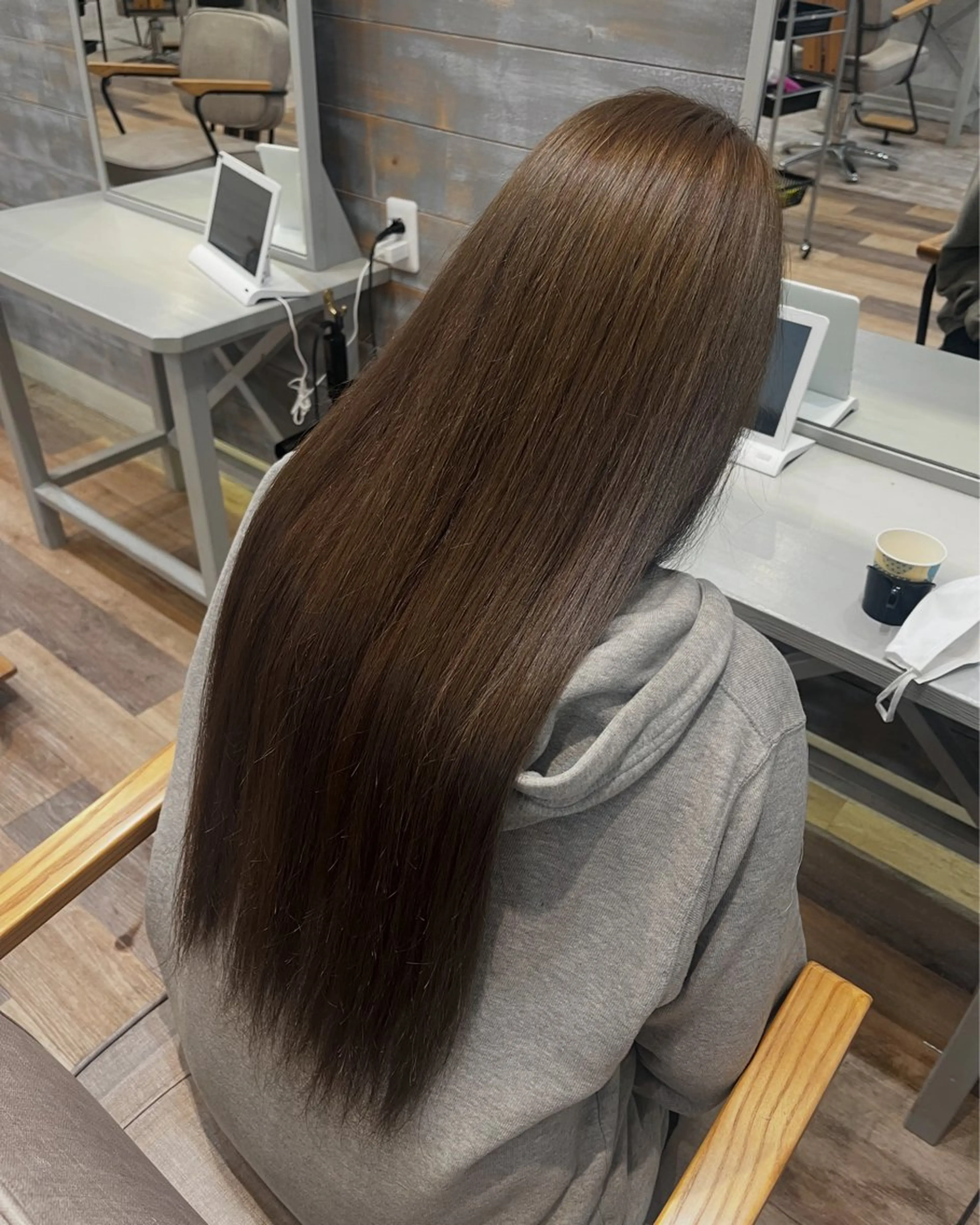 ロング カラー オリーブカラー ななる ／モデル様募集中‼️のヘアスタイル