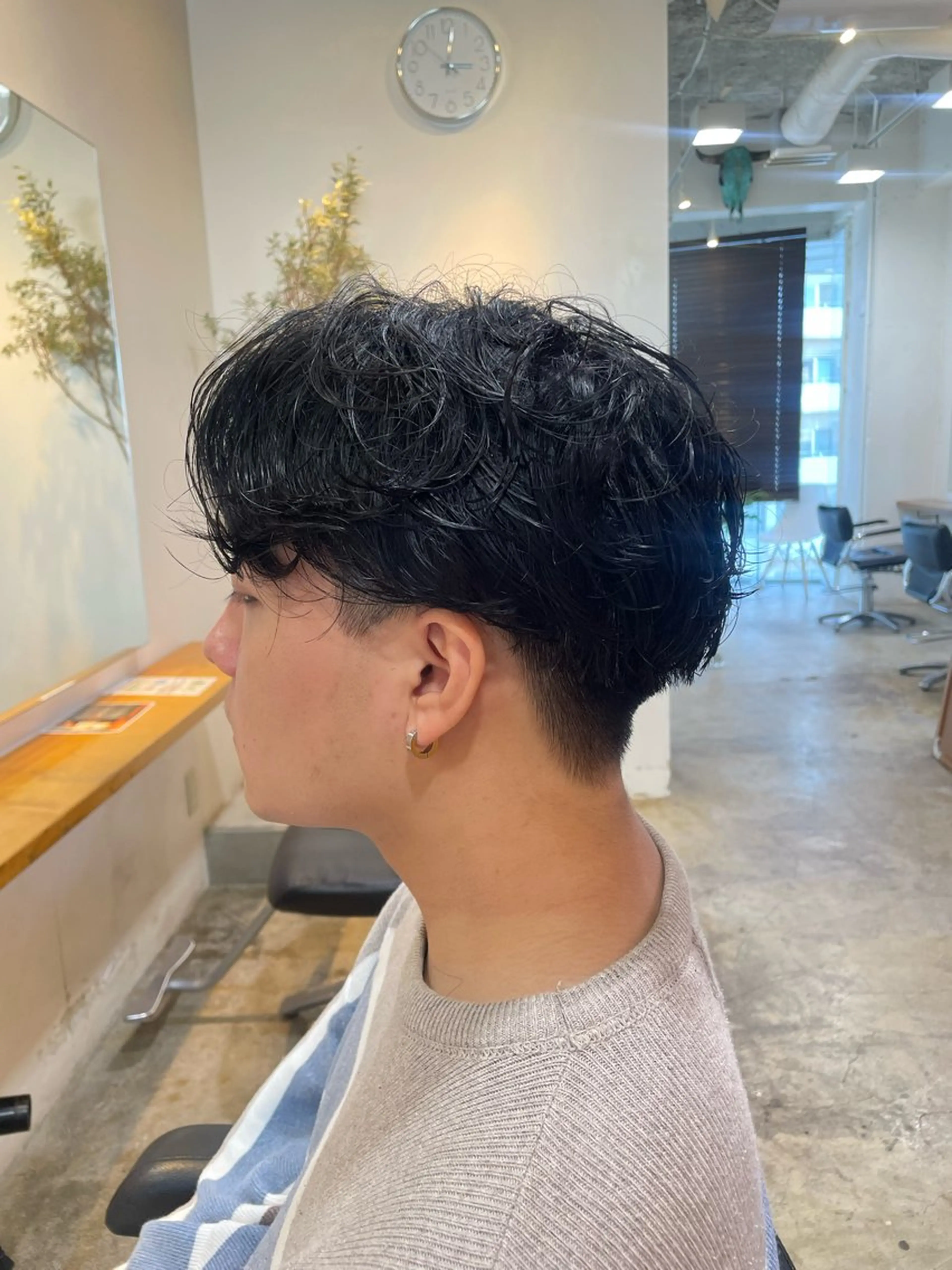 ミディアム パーマ メンズ 韓国ヘア/wカラー レイヤー/RIN🎀のヘアスタイル