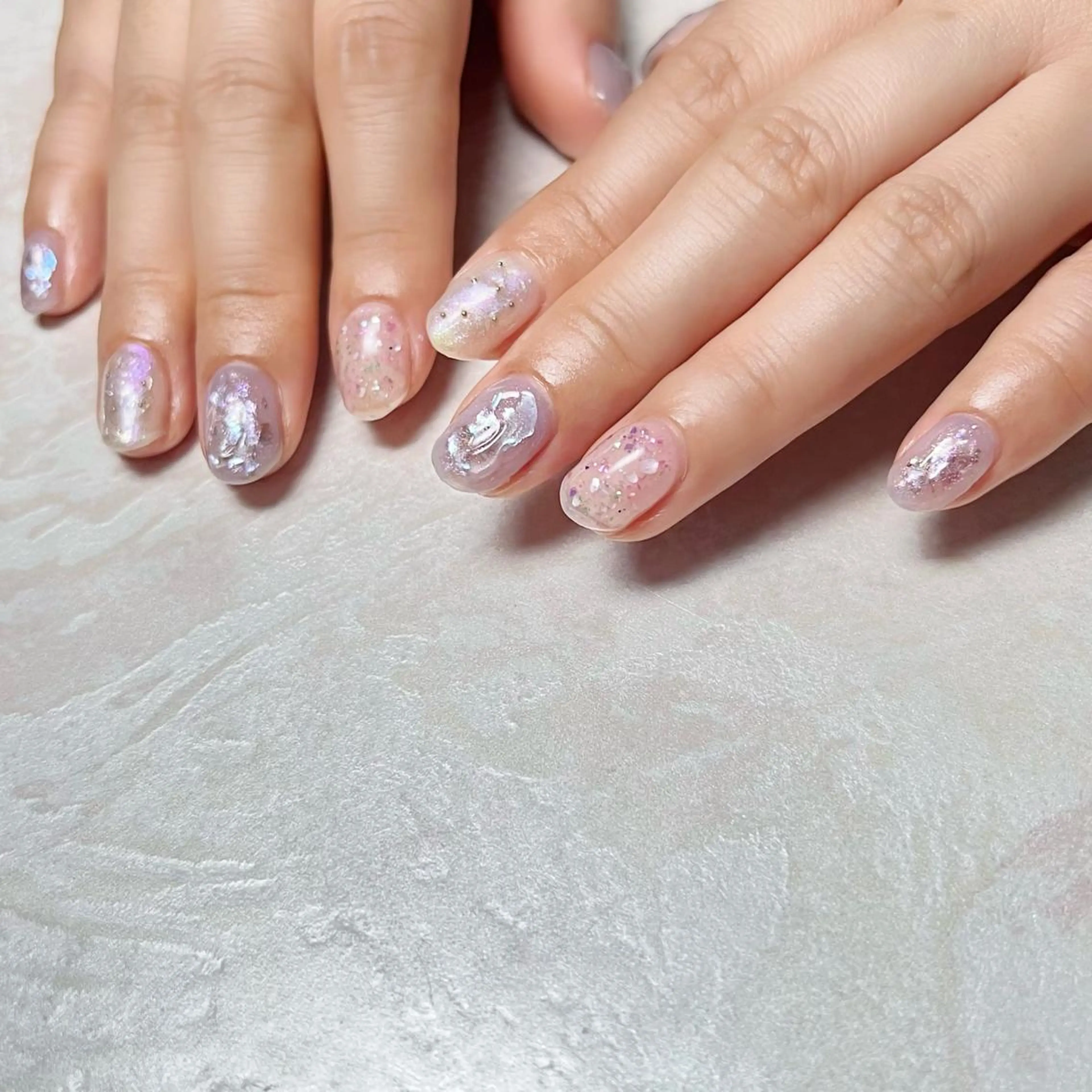 ネイル ニュアンスネイル ショートネイル gemickle nailのネイルデザイン