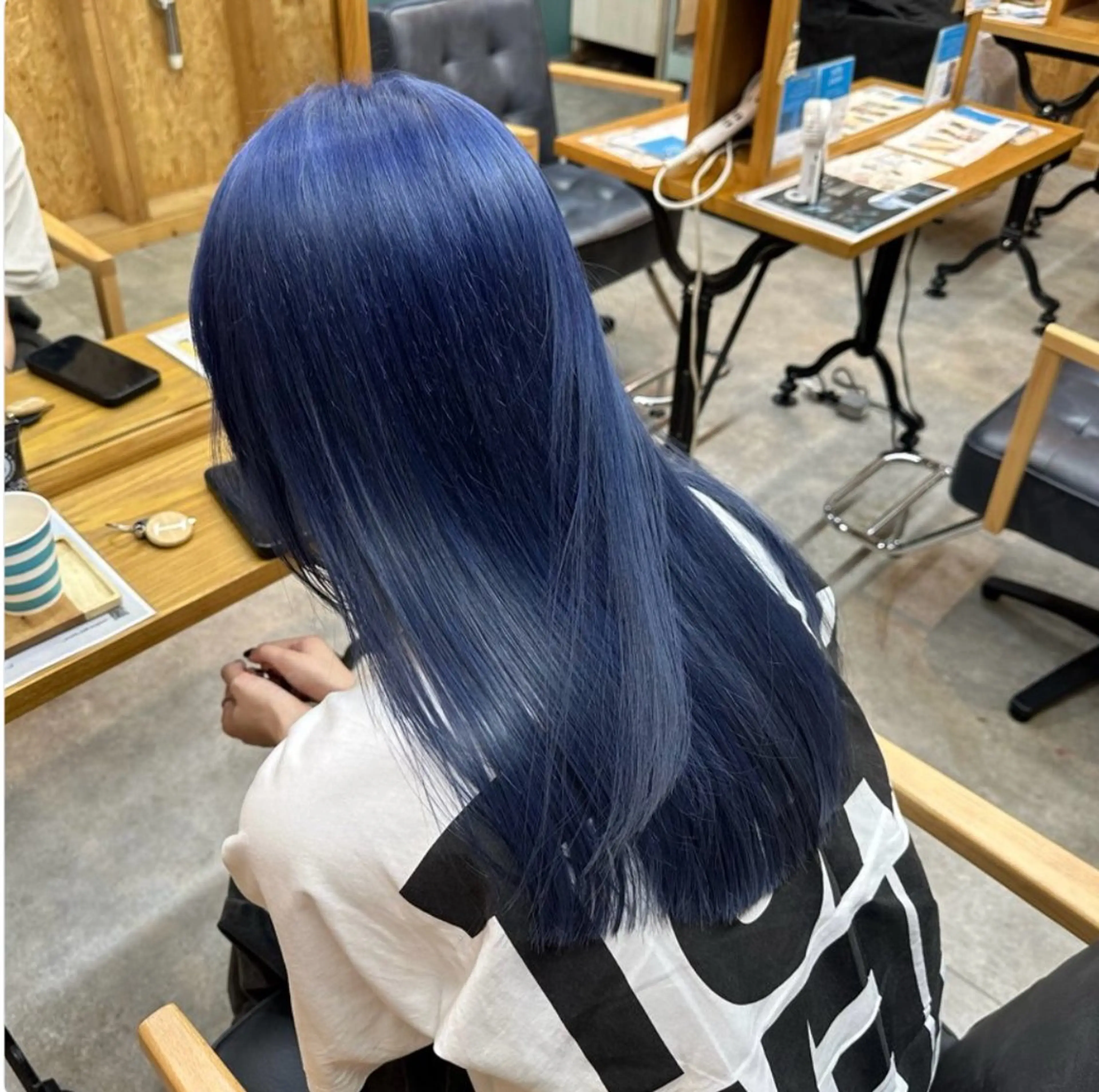 ロング カット ヘアカラー ブリーチ屋さん🍀 ブリーチ矯正・あずみのヘアスタイル