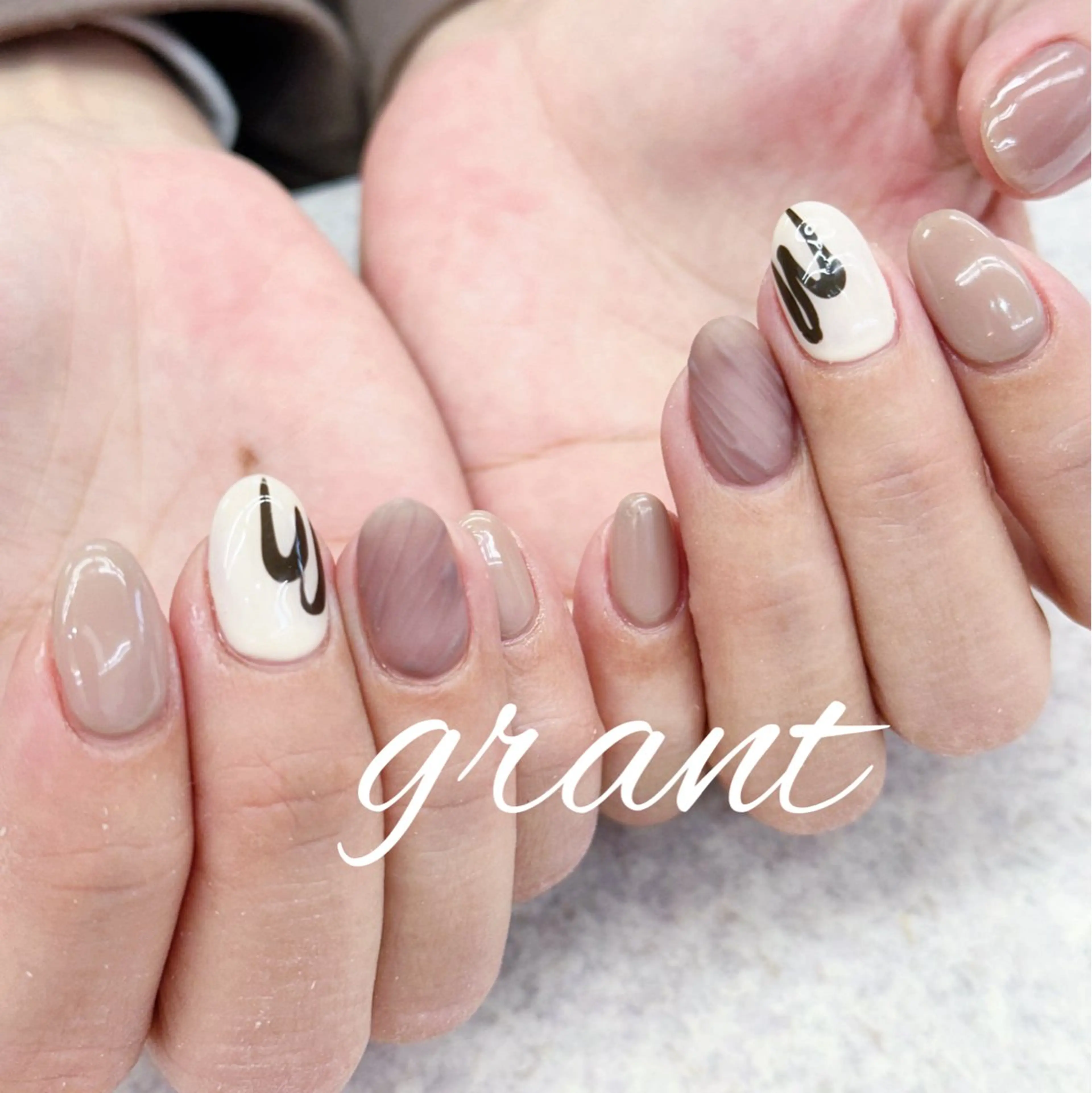ネイル バレンタイン ハンドネイル nailsalon grantのネイルデザイン