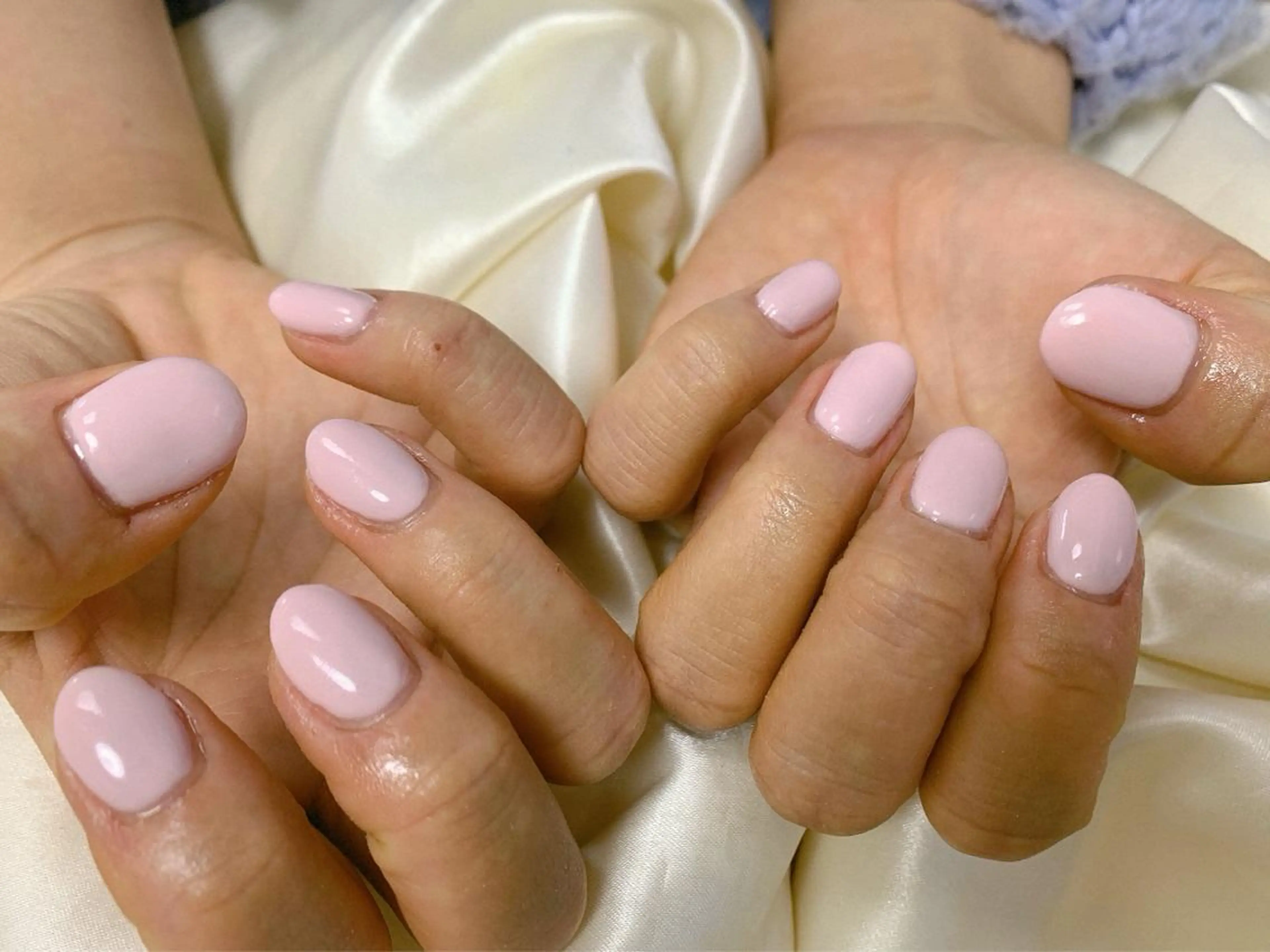 ネイル ワンカラーネイル パステルネイル ハンドネイル mogunail &blowのネイルデザイン