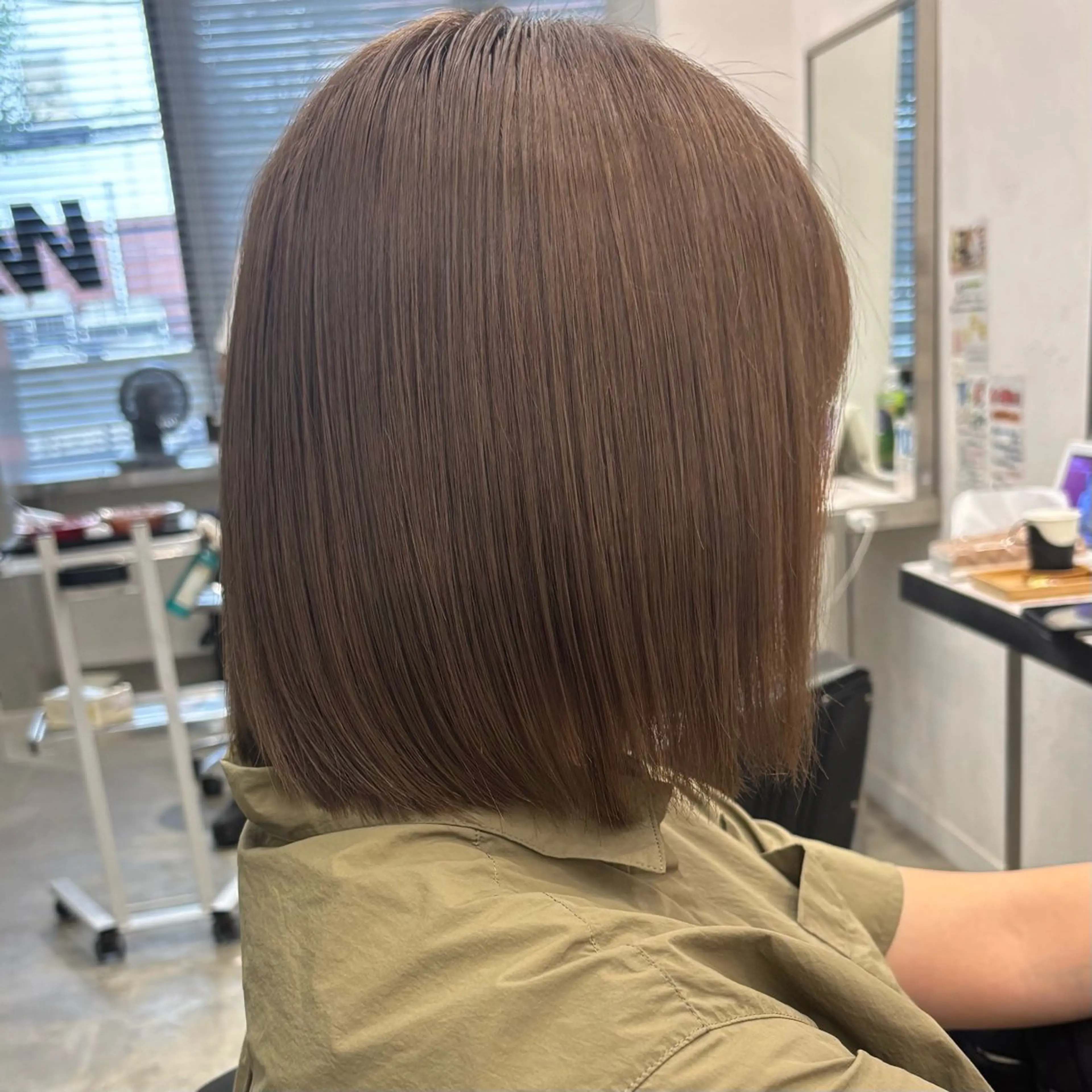 ミディアム カラー 髪質改善ストレート /暖色カラー🎀🪞のヘアスタイル