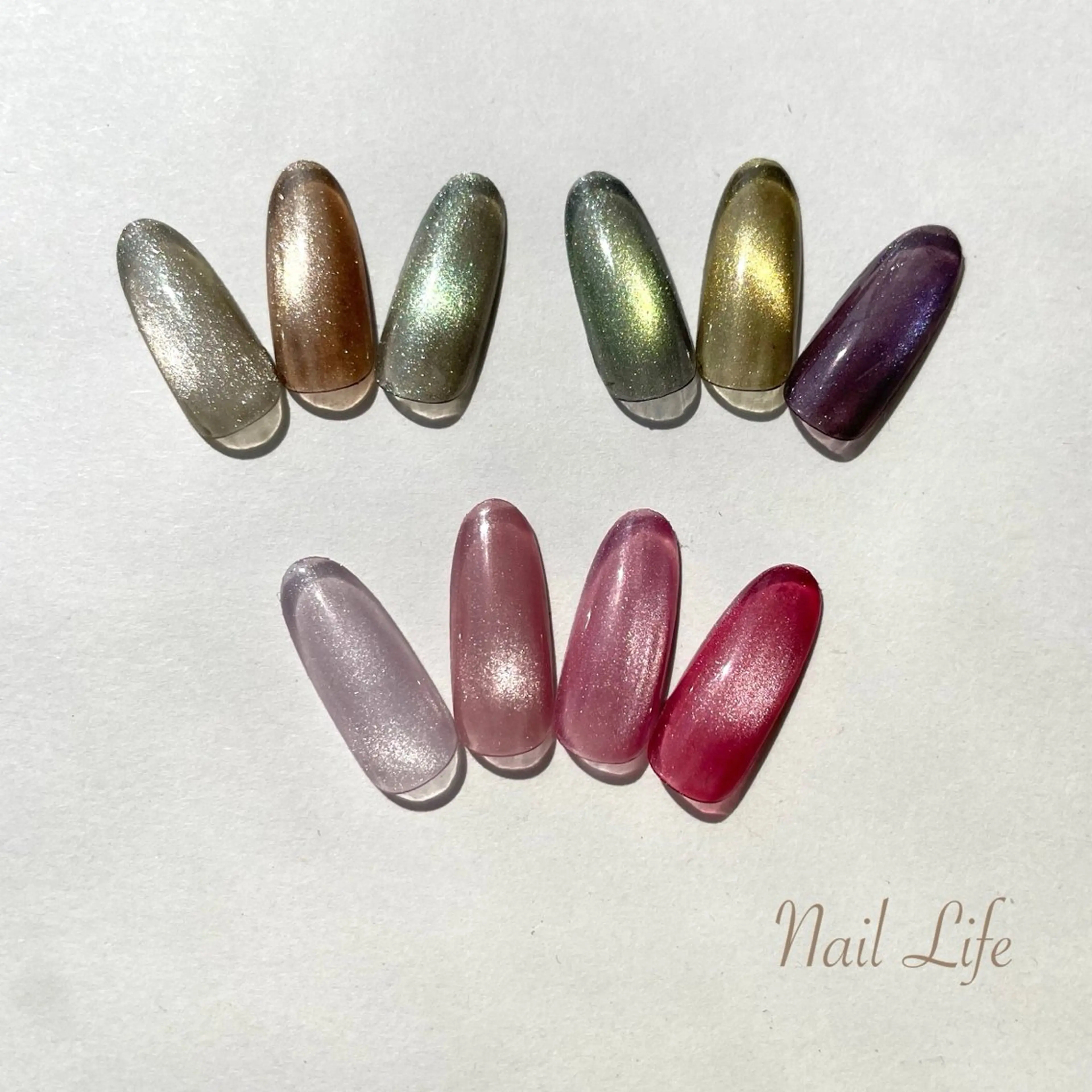 ネイル マグネットネイル ハンドネイル 大嶋 めぐみのネイルデザイン