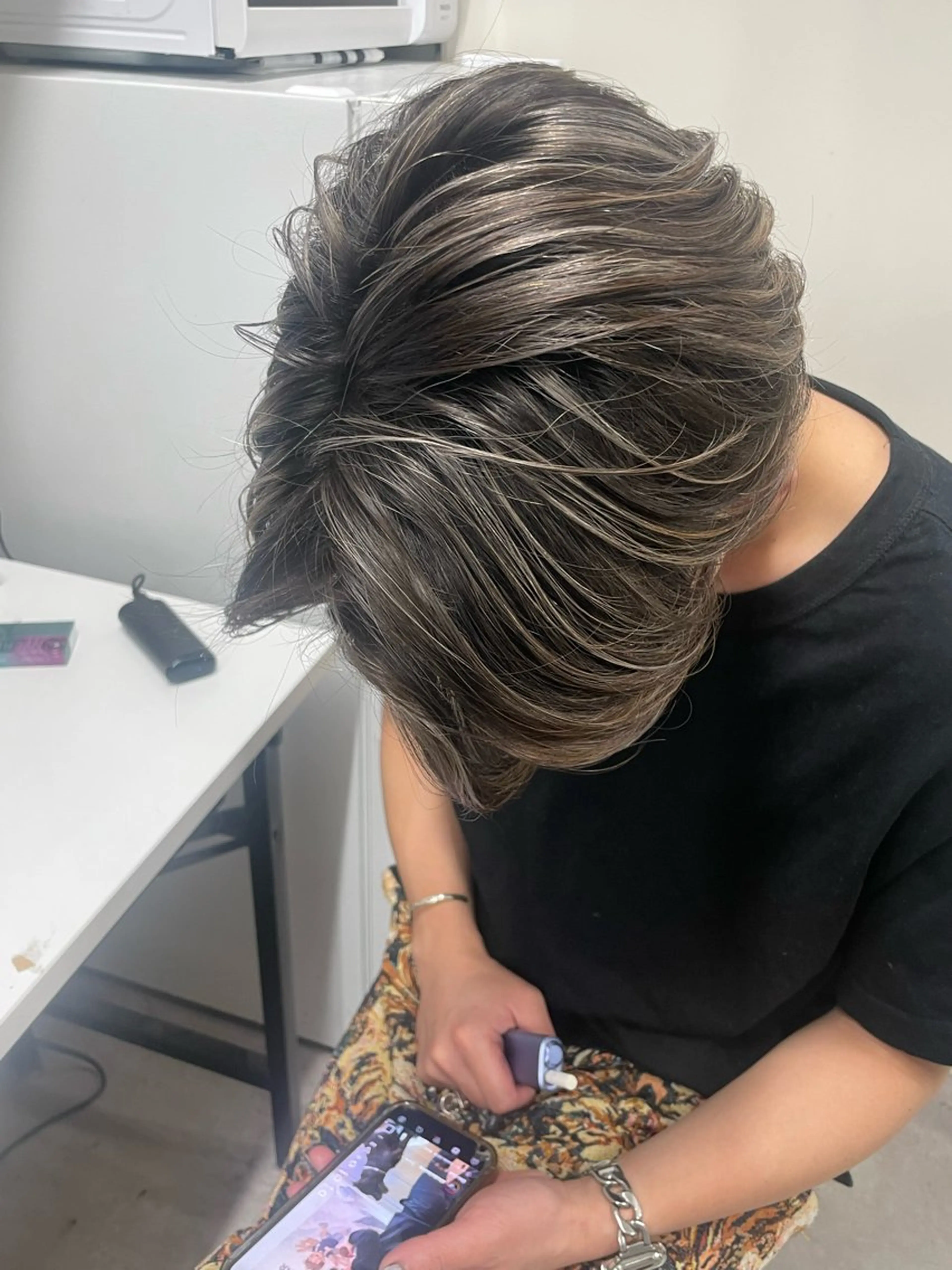 ショート メンズ メンズハイライト ハイライト 冨岡 祐太郎✂️のヘアスタイル