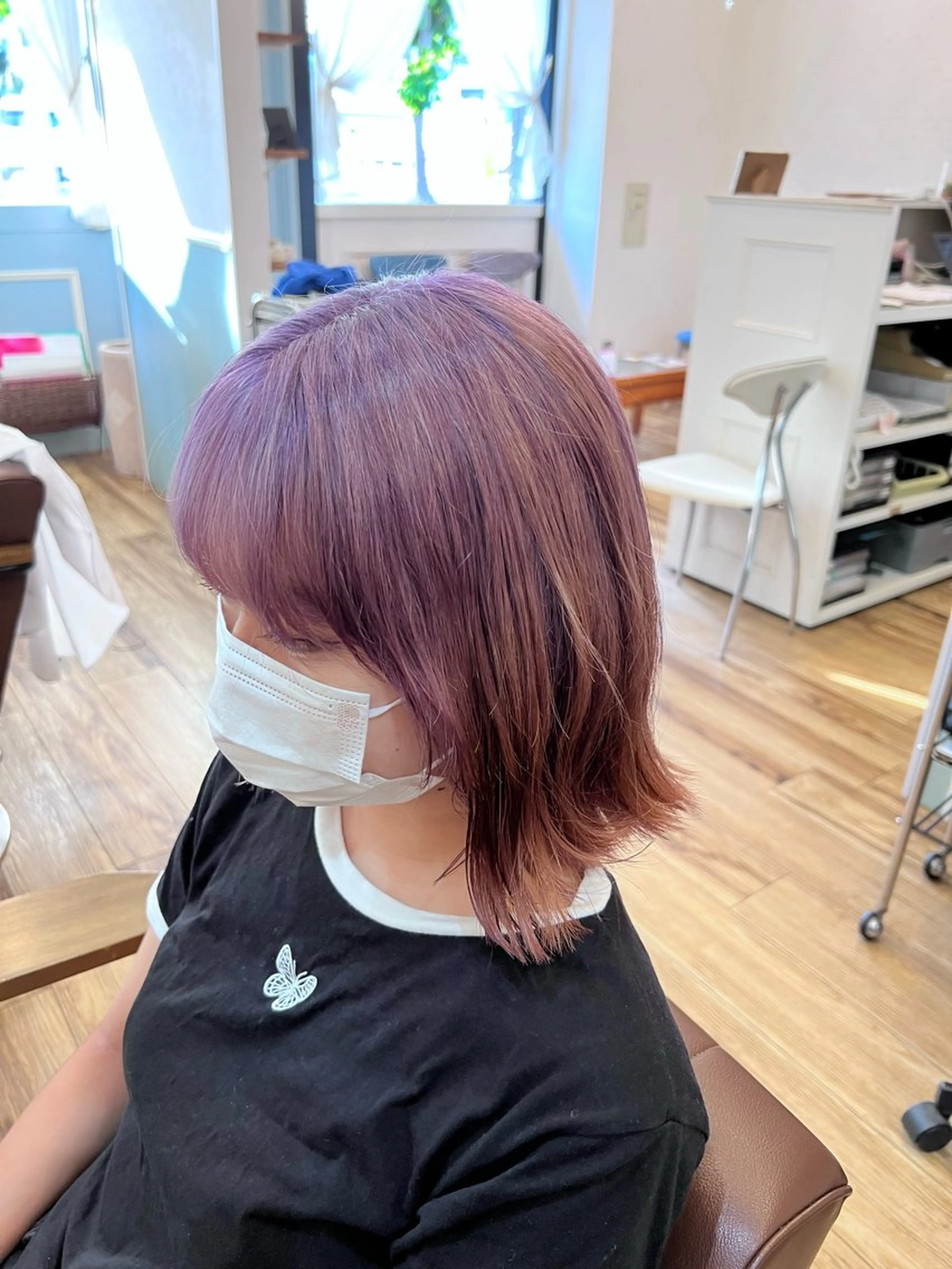 ミディアム カラー 🐰ハイトーンカラー 畠山　渡🐰のヘアスタイル