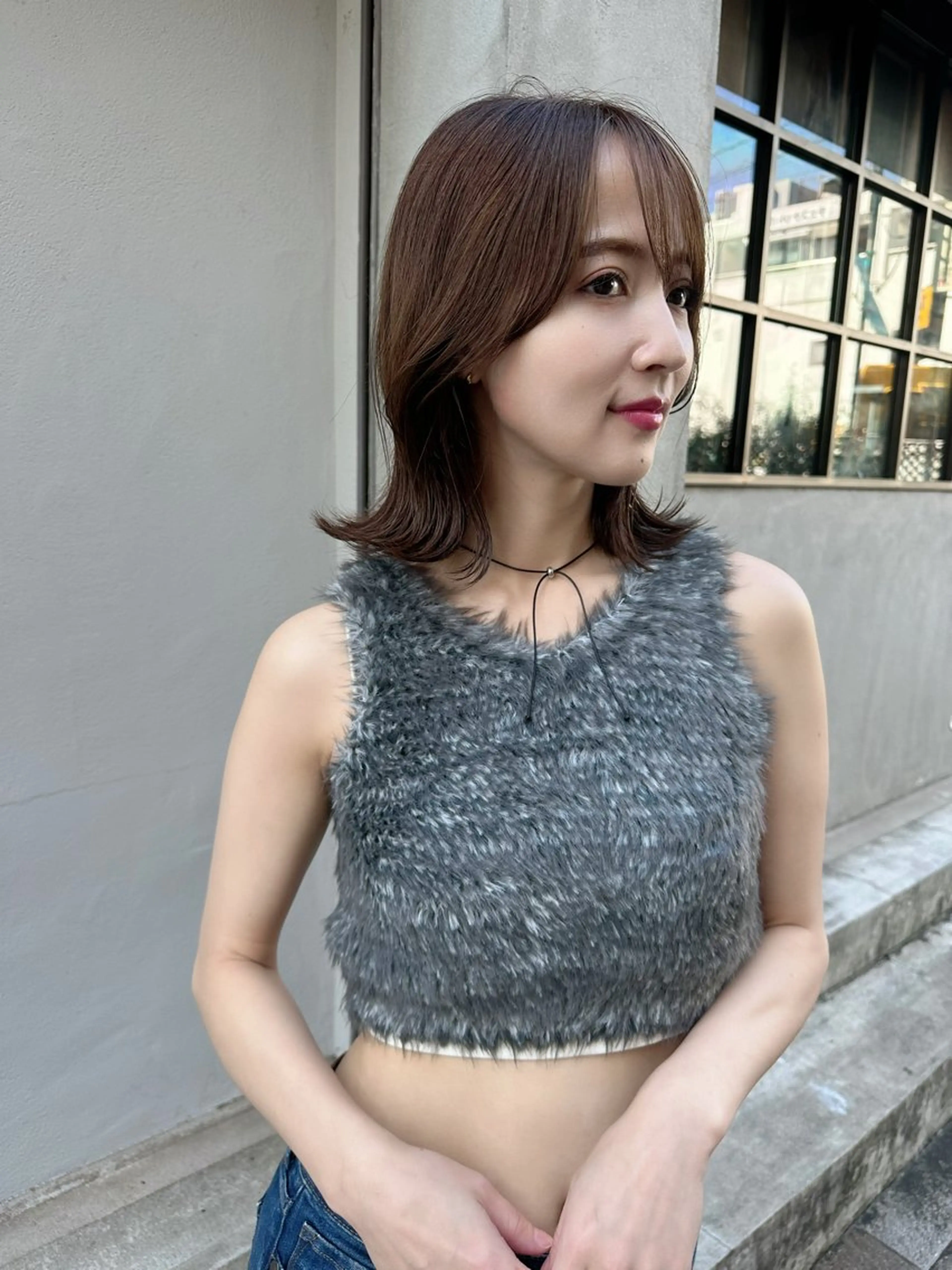 ミディアム 鎌倉 彩のヘアスタイル
