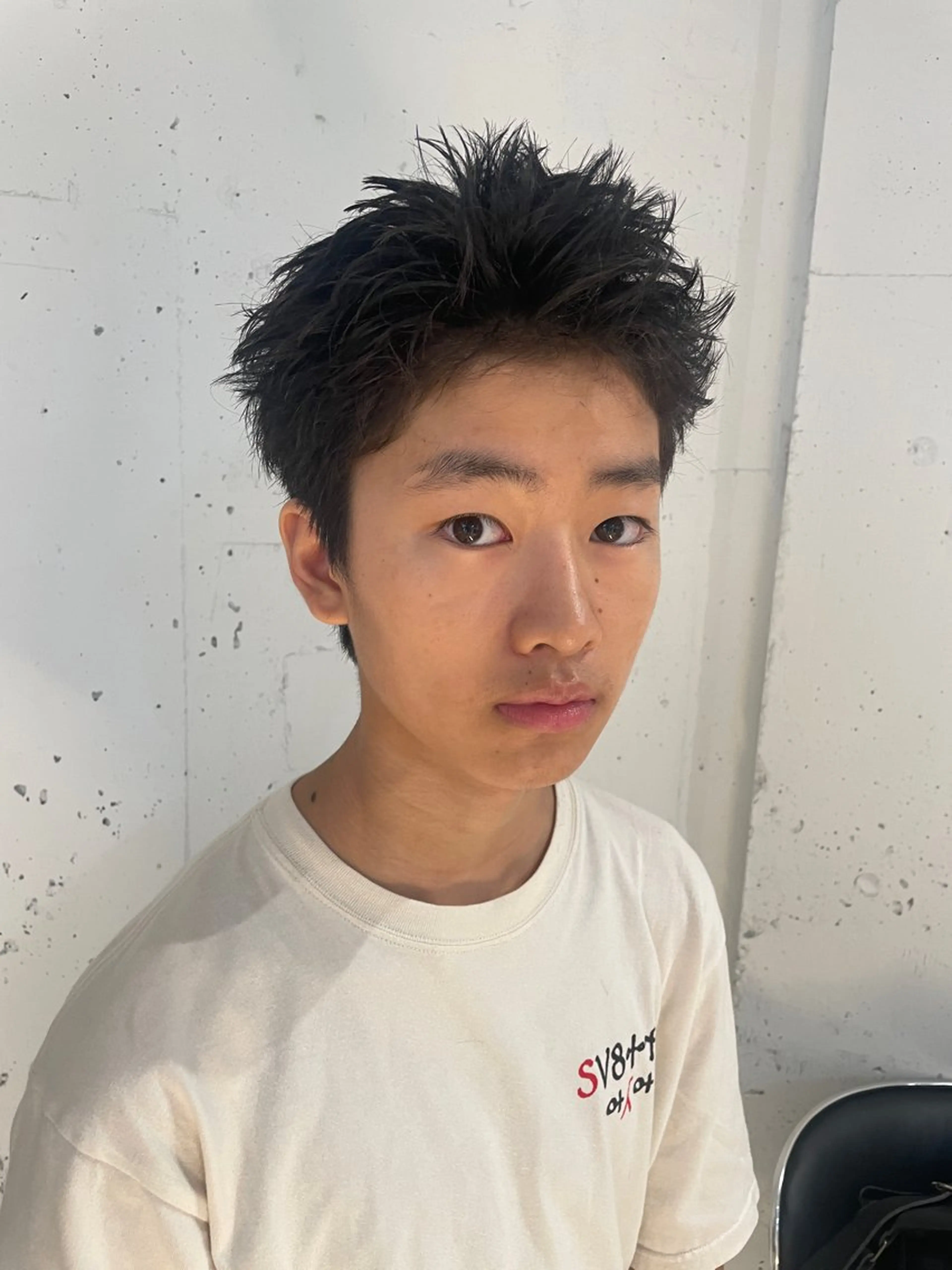 ショート メンズ スパイキーショート ショートヘア 🌫️縮毛矯正/髪質 改善/ゆずる🌫️のヘアスタイル