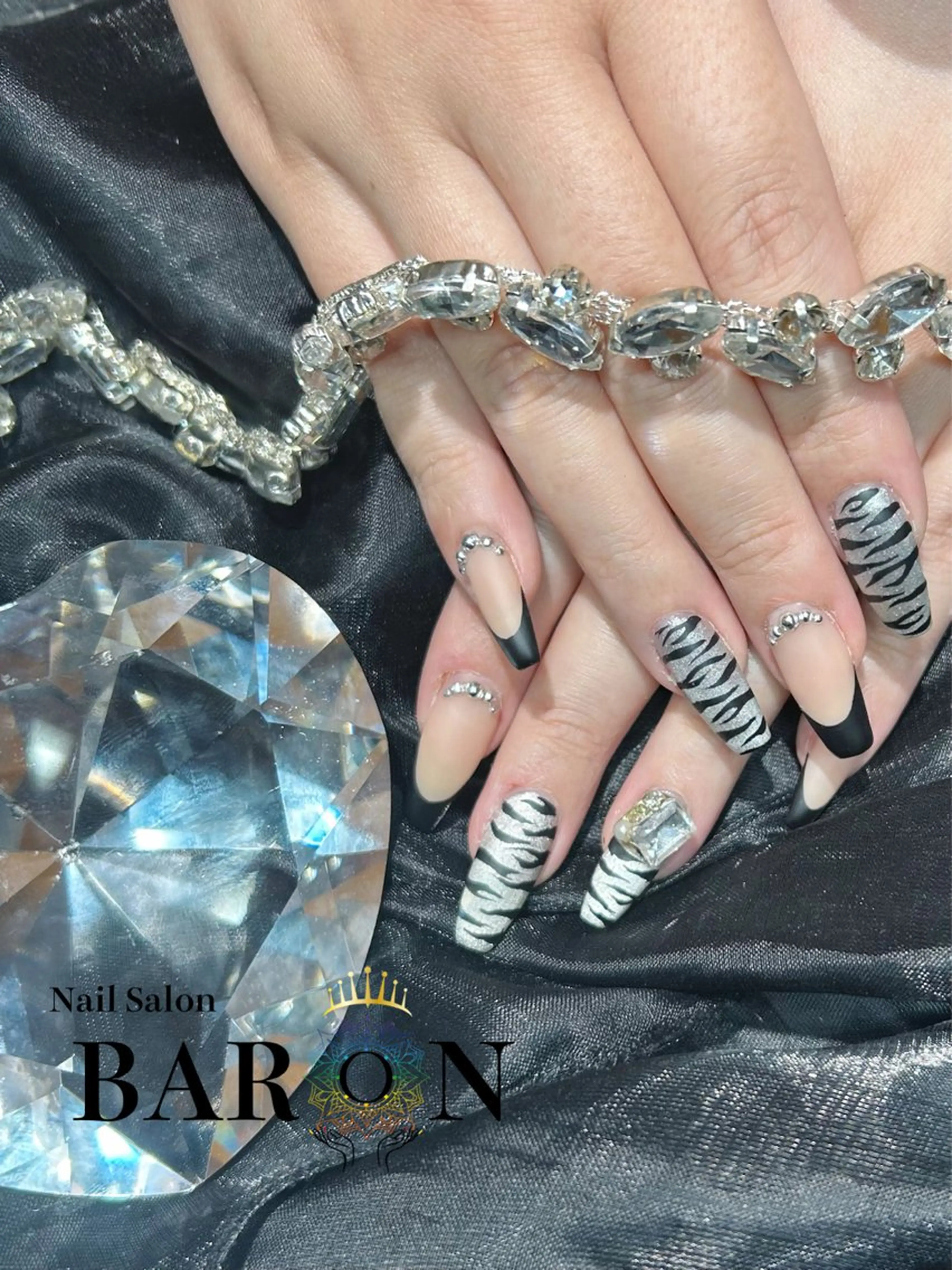 《オフなし》ジェルネイル💗持ち込みアート120分(指名料込) コース料金¥11,980＋指名料¥550※パーツ別途料金の写真