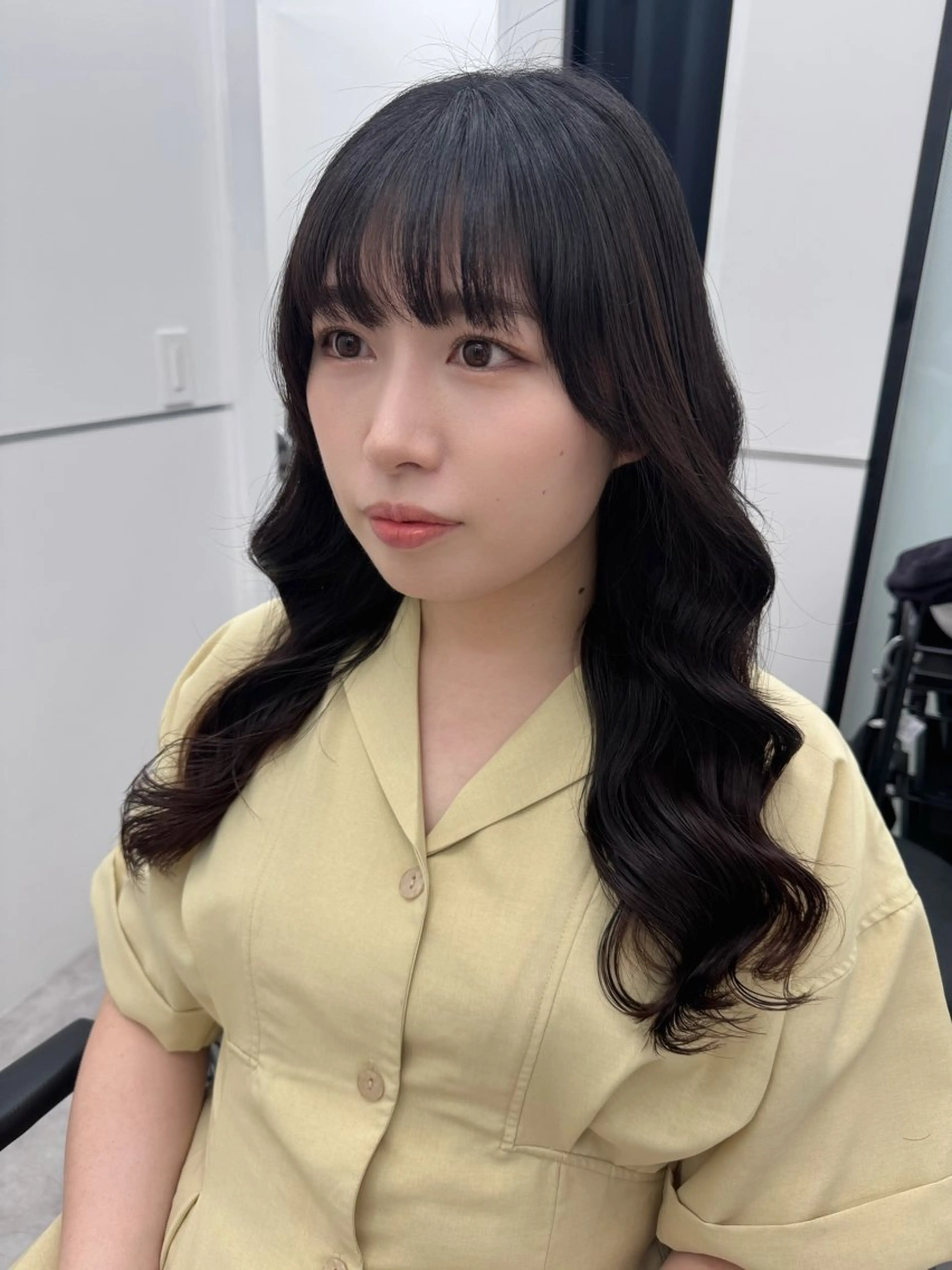 ロング パーマ カット パーマ デジタルパーマ🫧 韓国風ヘア🫧サクラのヘアスタイル