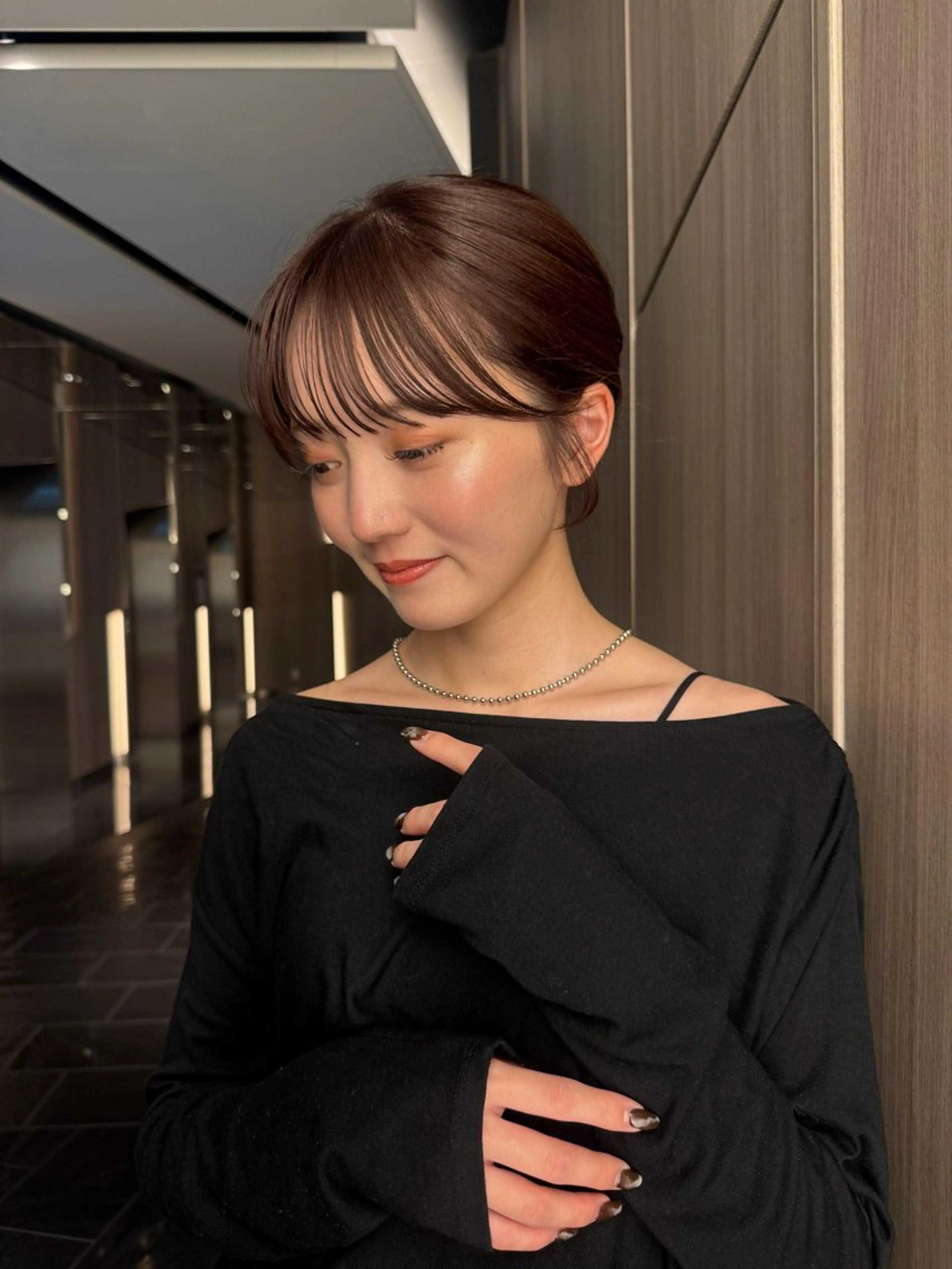 ミディアム カット ヘアカラー トリートメント 艶髪／レイヤー／ 垢抜け🩵／MARIのヘアスタイル