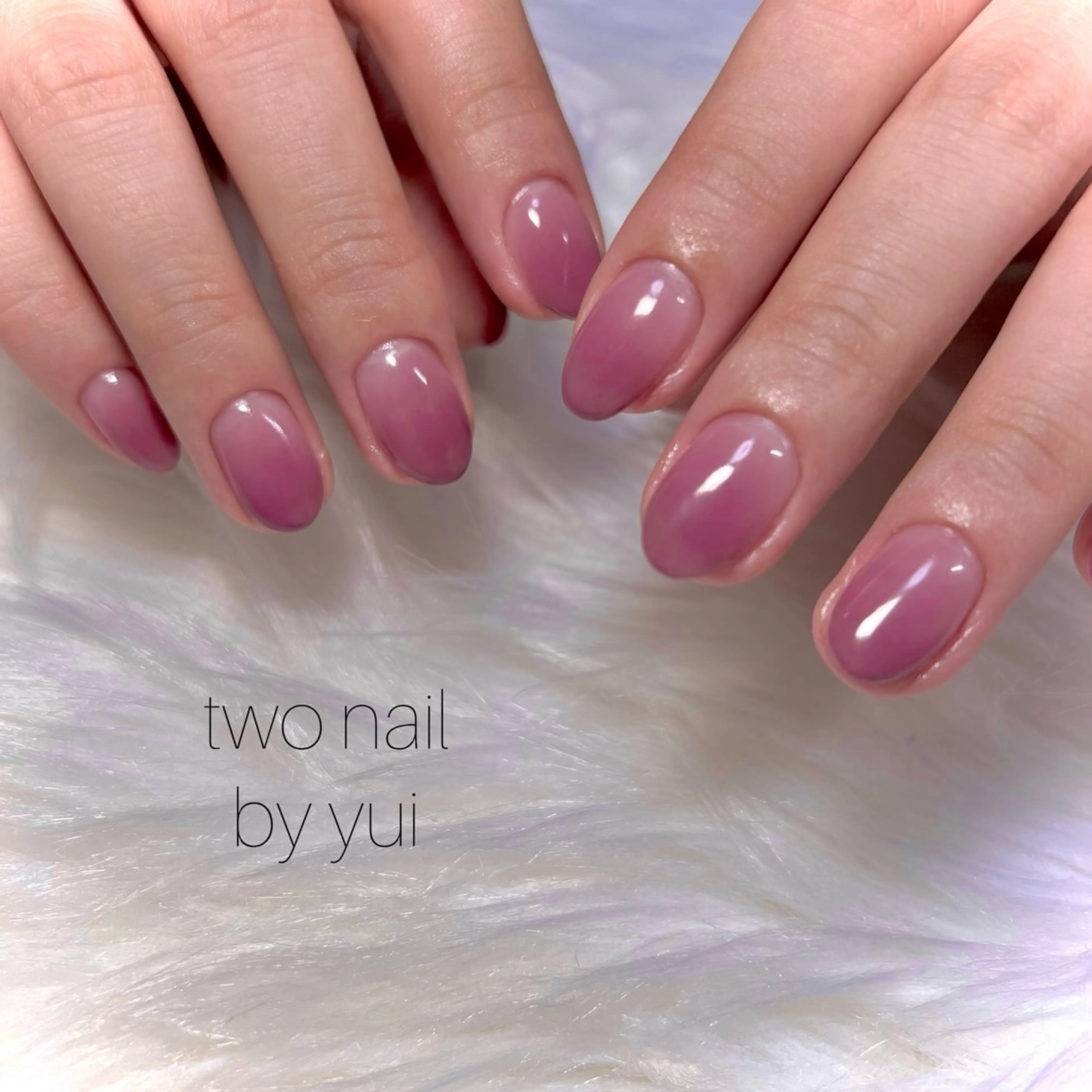 ネイル ネイルチップ ホワイト ハンドネイル two nailのネイルデザイン