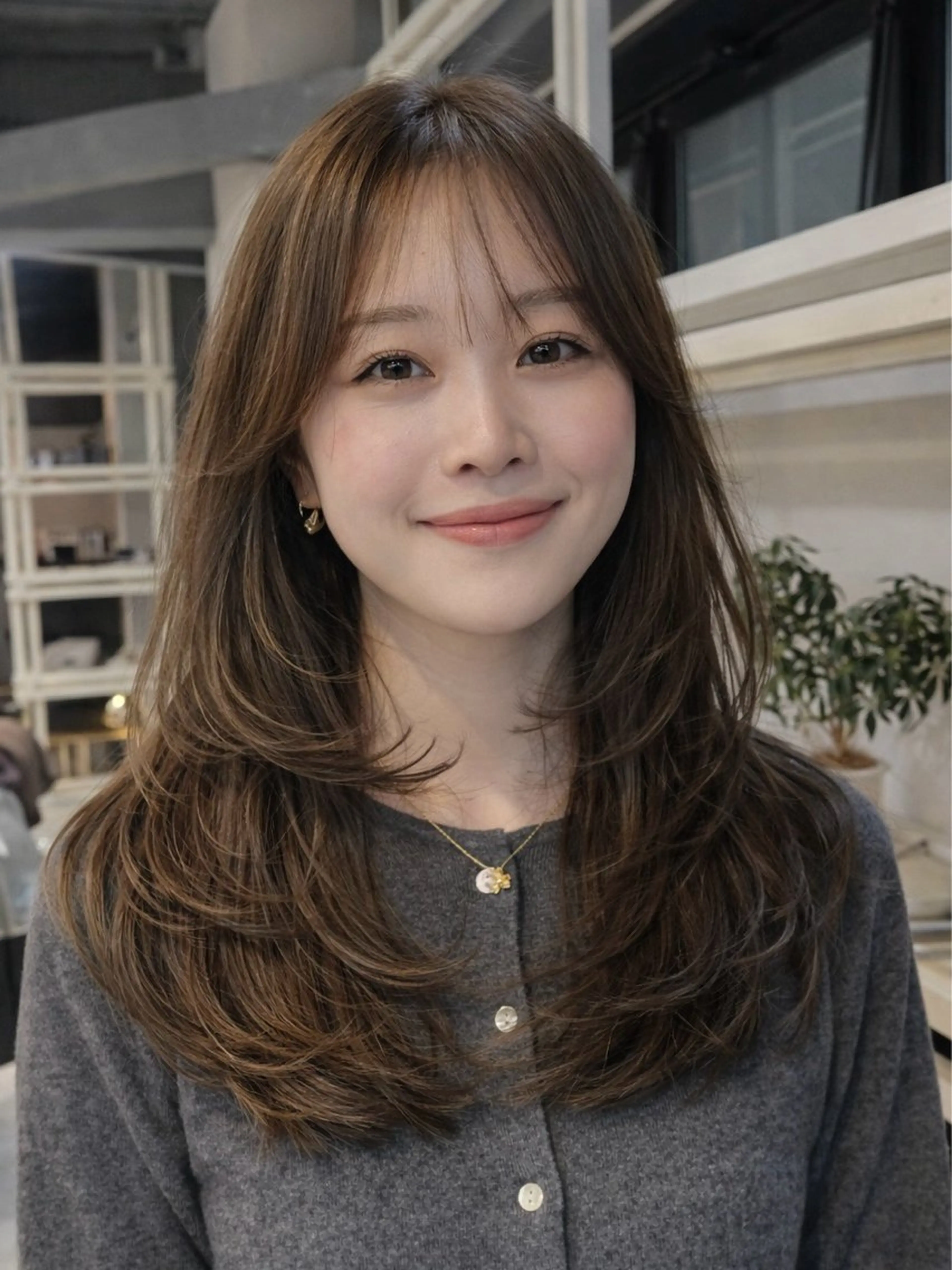 ロング カット ヘアカラー トリートメント 透明感カラー/恵比寿 /レイヤーカット大場のヘアスタイル