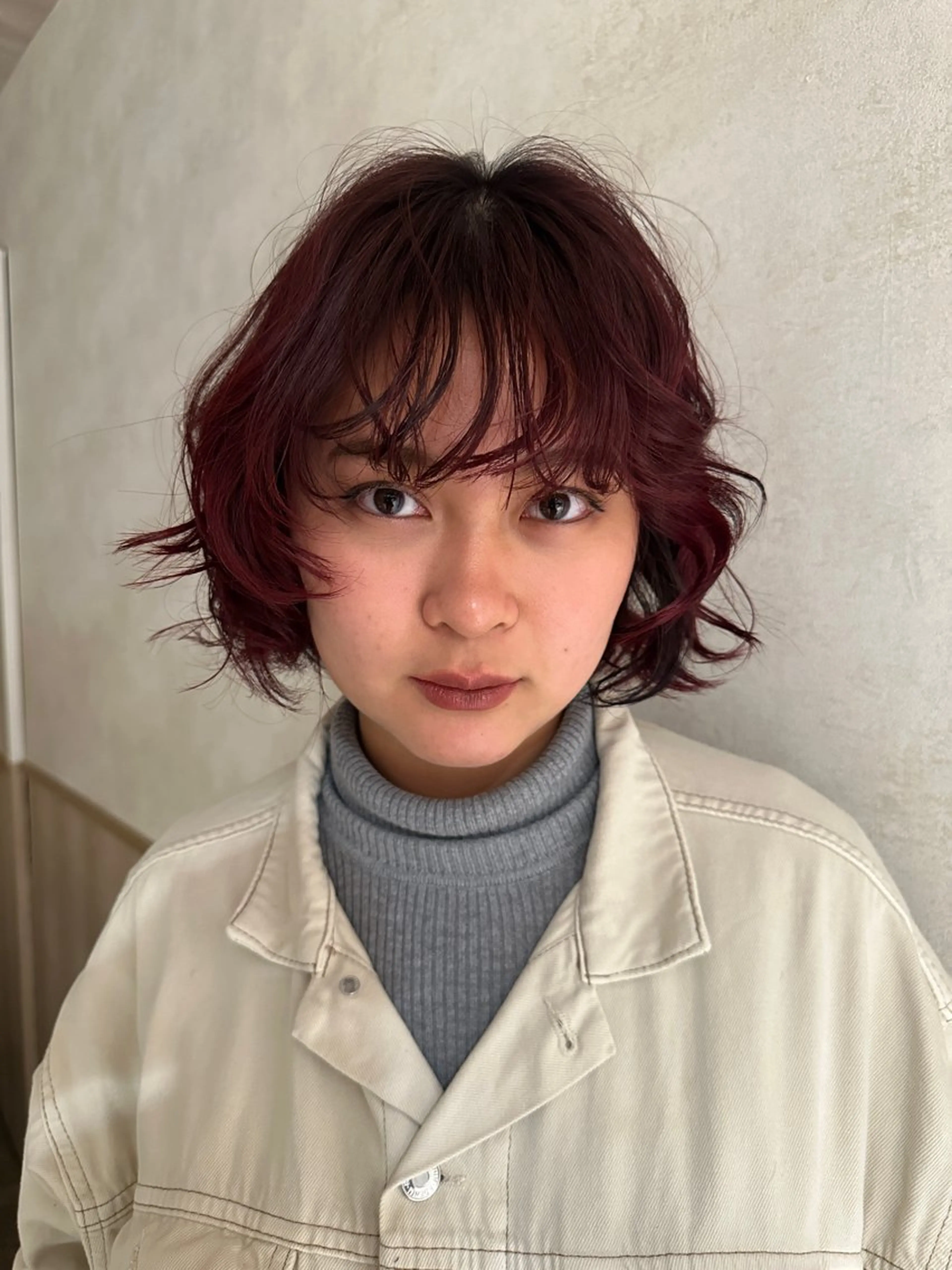 ミディアム ヘアカラー ハイトーン🫀 デザイン🪐yumeのヘアスタイル