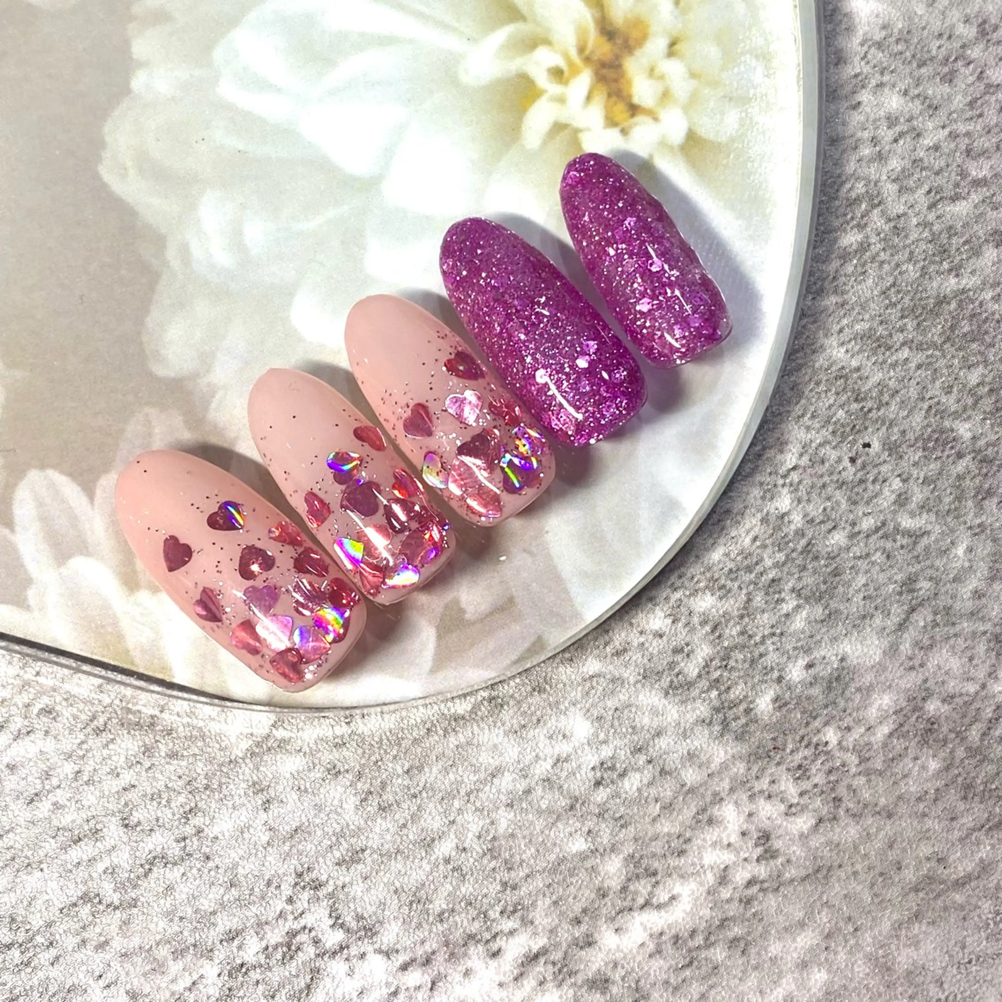 ネイル バレンタイン ハンドネイル ★Rinail... .のネイルデザイン