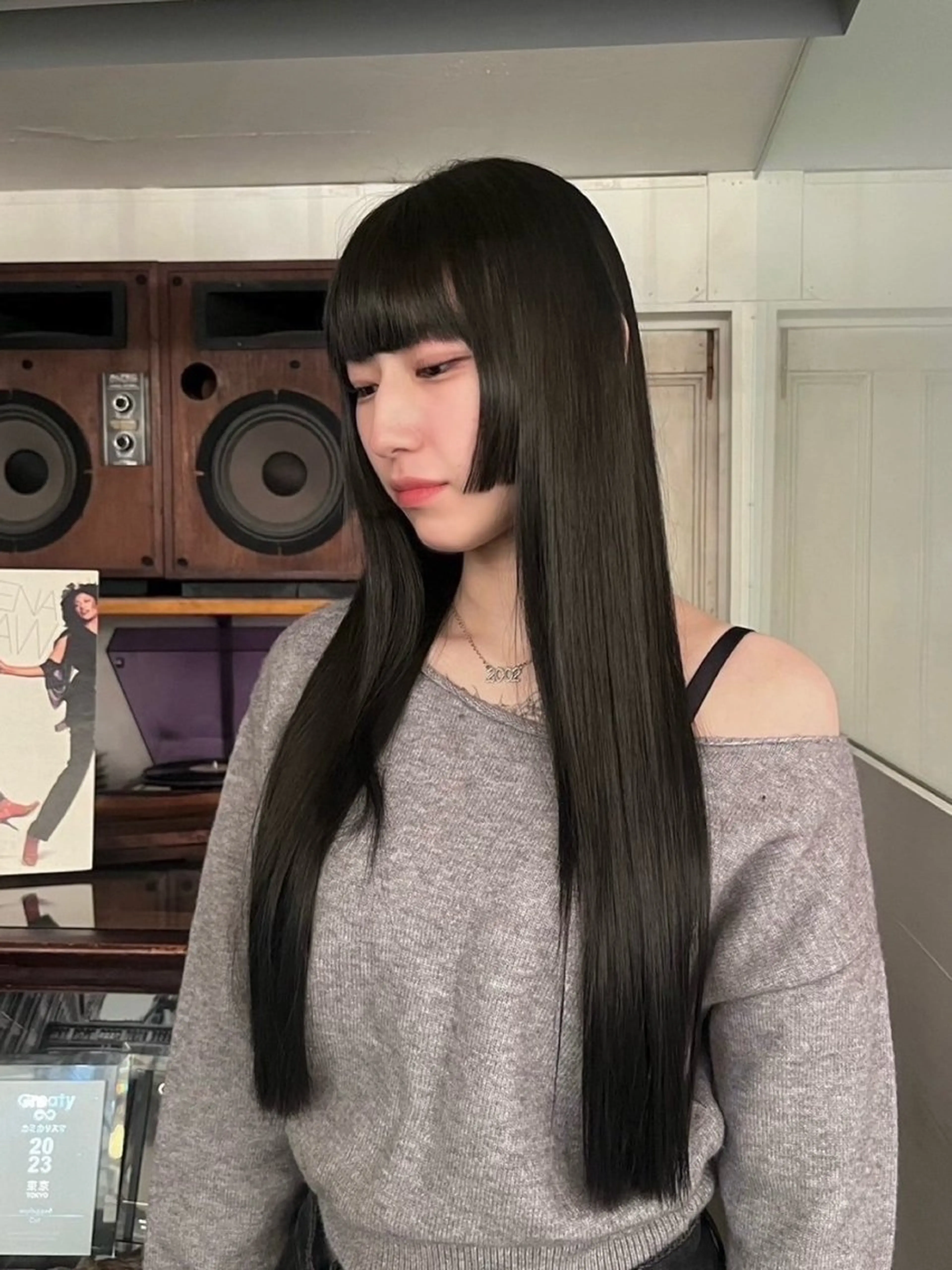 ミディアム レイヤー/ベージュ mikuのヘアスタイル