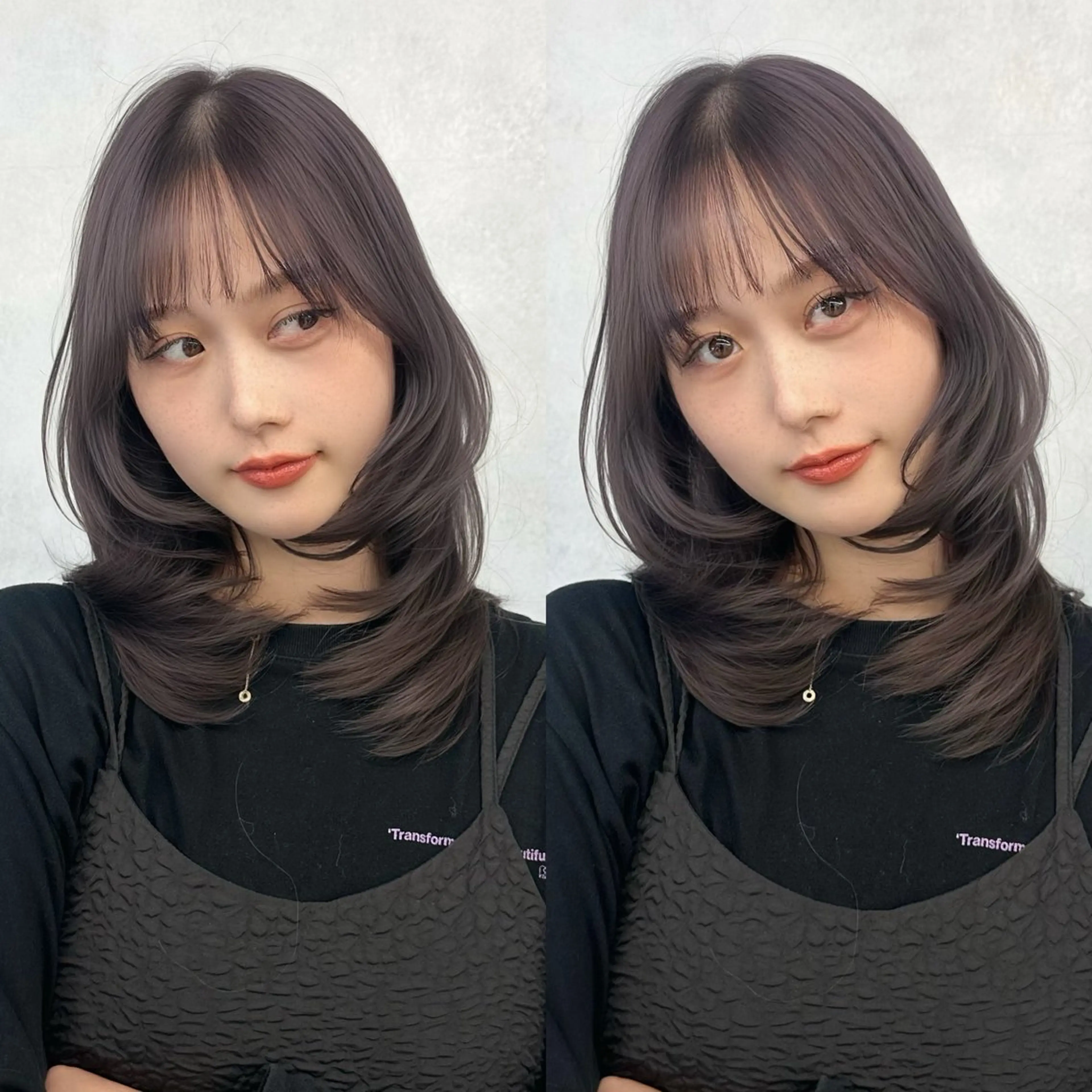 ミディアム カラー カット ヘアカラー トリートメント ブリーチなし/レイヤ ー特化🌈Tommyのヘアスタイル