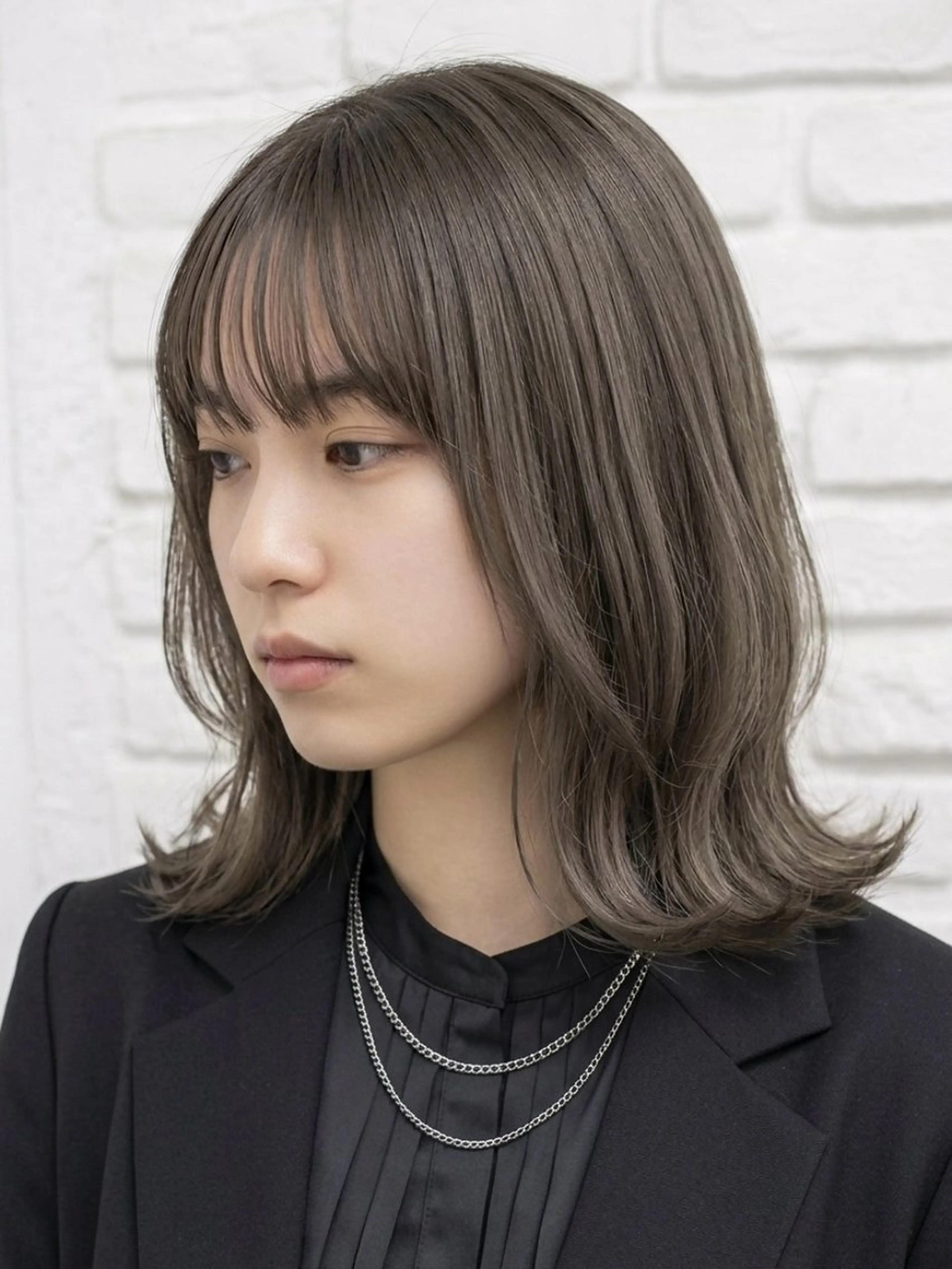 ミディアム ヘアカラー トリートメント 池袋駅徒歩4分 hondaのヘアスタイル